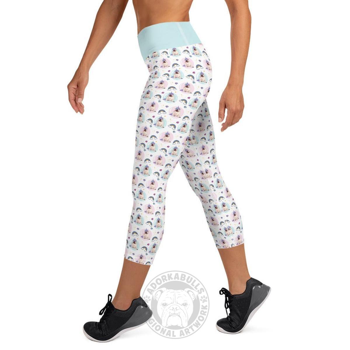 Magical Bullicorn Yoga Capri Leggings