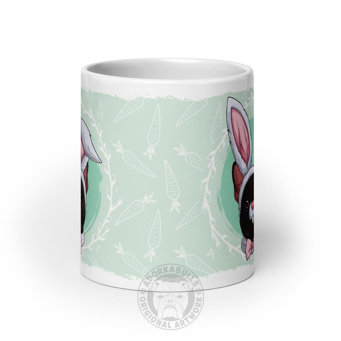 Male Easter Frenchie Mug (20oz) | B&W Colored