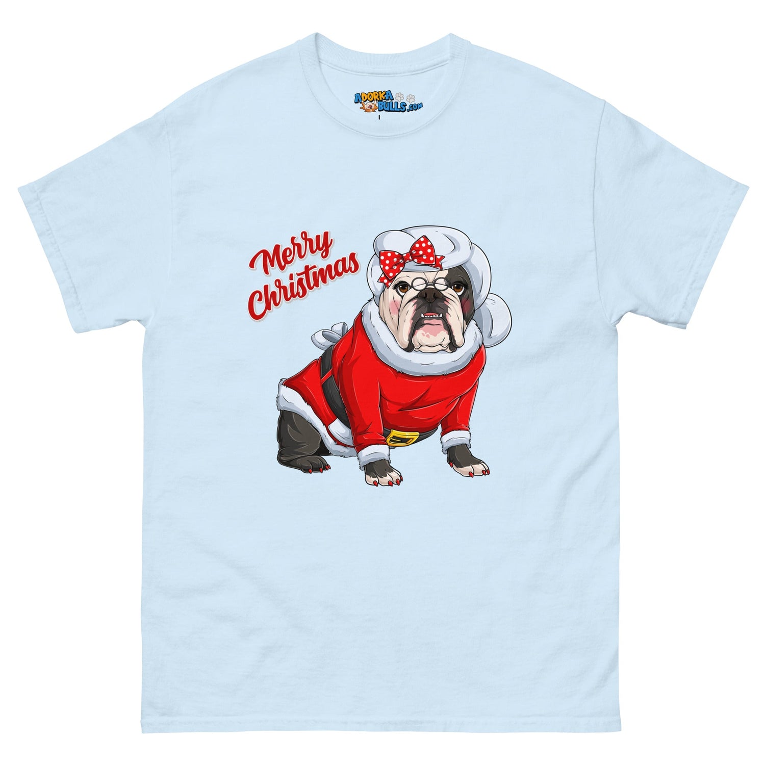 "Merry Christmas" Mrs. Claus Bulldog Men&