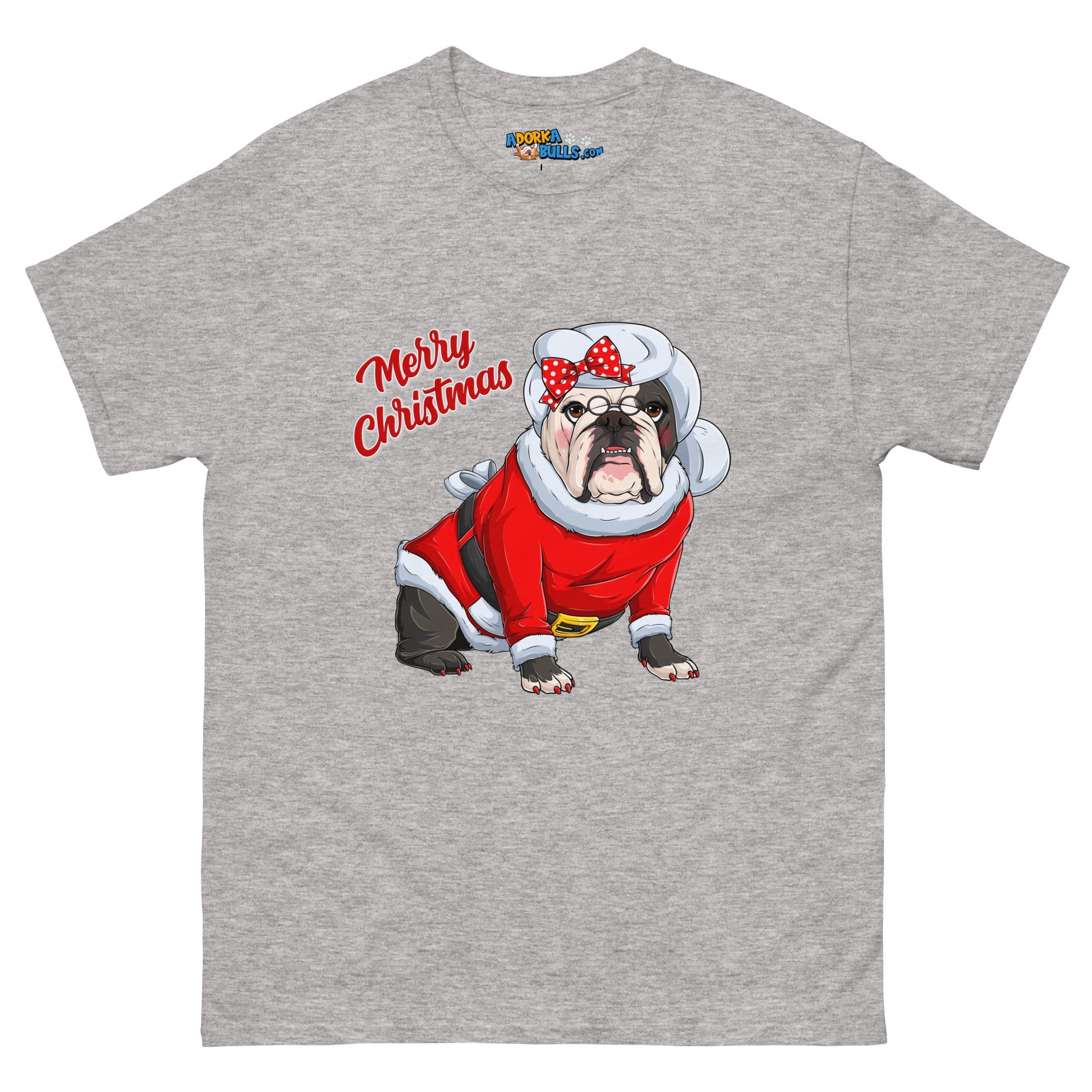 "Merry Christmas" Mrs. Claus Bulldog Men&