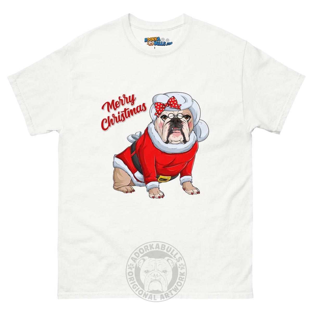 "Merry Christmas" Mrs. Claus Bulldog Men&