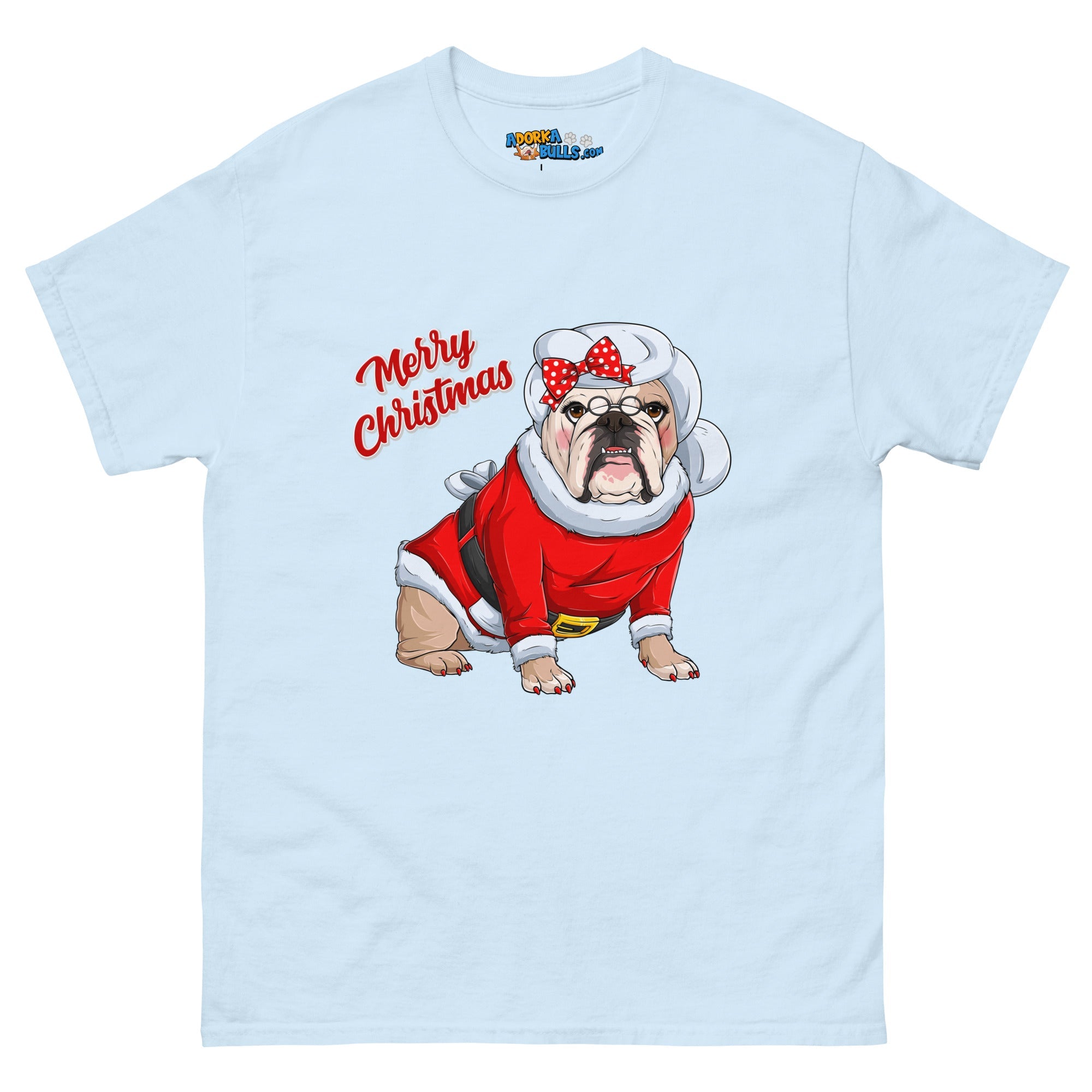 "Merry Christmas" Mrs. Claus Bulldog Men&