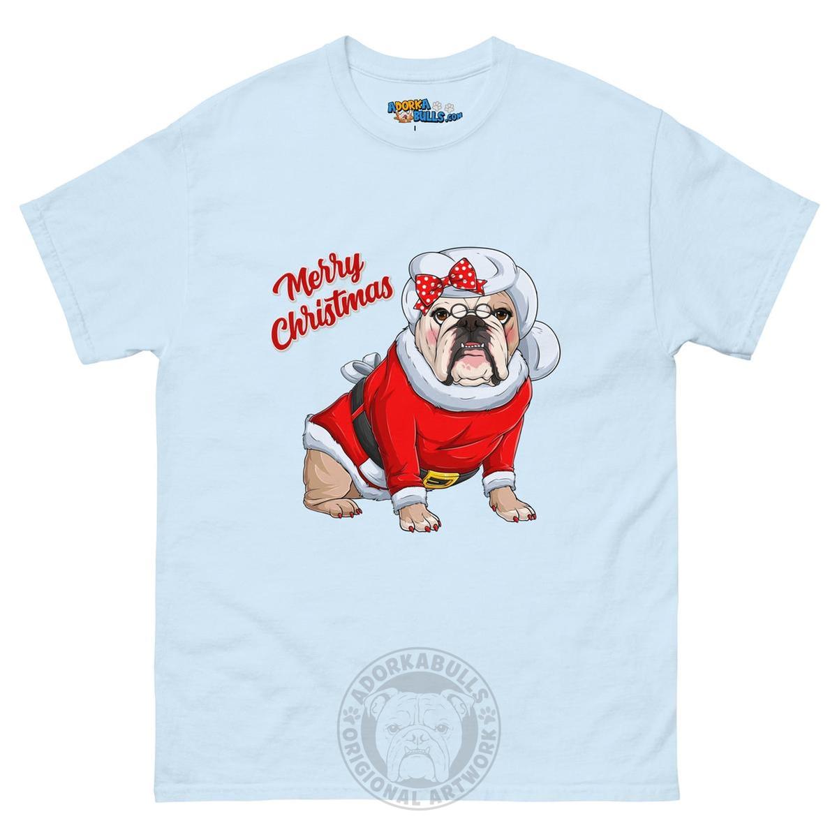 "Merry Christmas" Mrs. Claus Bulldog Men&