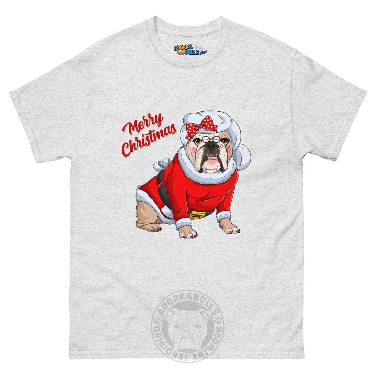 "Merry Christmas" Mrs. Claus Bulldog Men&