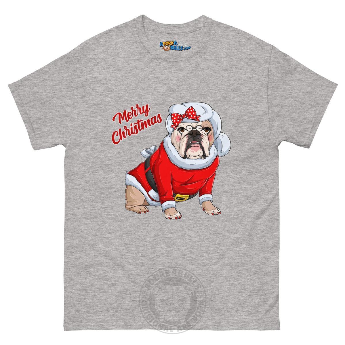 "Merry Christmas" Mrs. Claus Bulldog Men&
