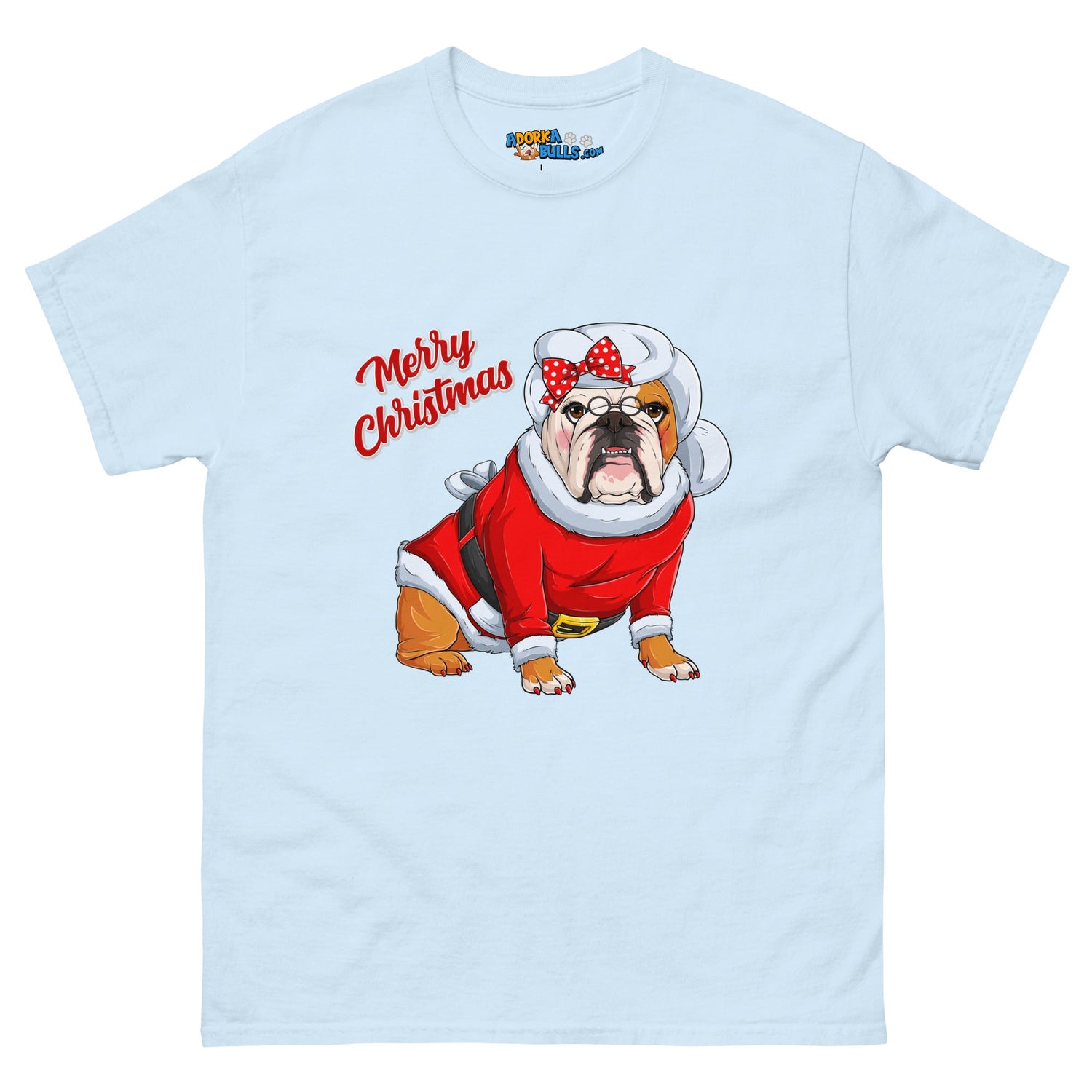 "Merry Christmas" Mrs. Claus Bulldog Men&