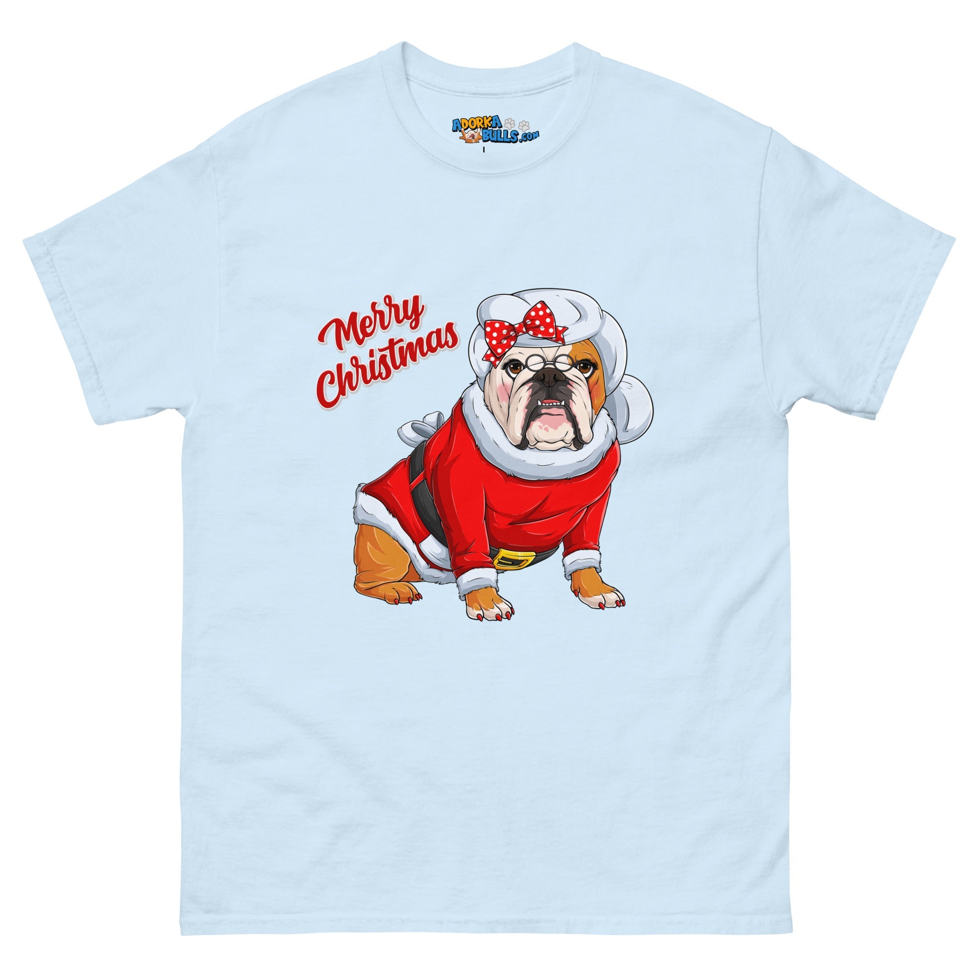 "Merry Christmas" Mrs. Claus Bulldog Men&