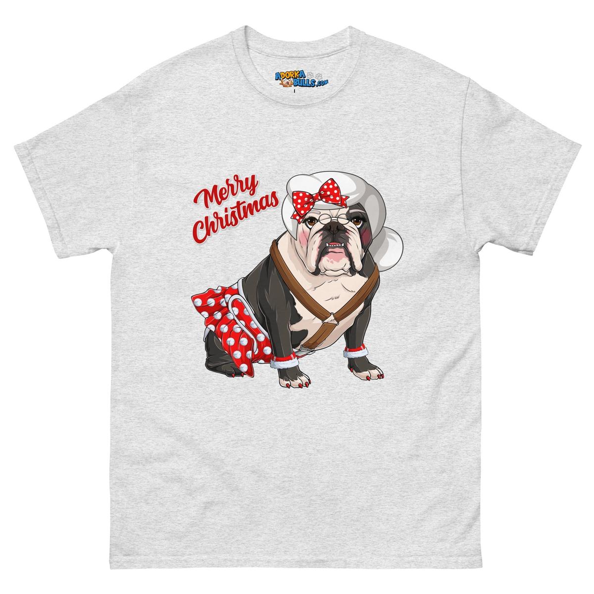 "Merry Christmas" Mrs. Claus Bulldog Men&