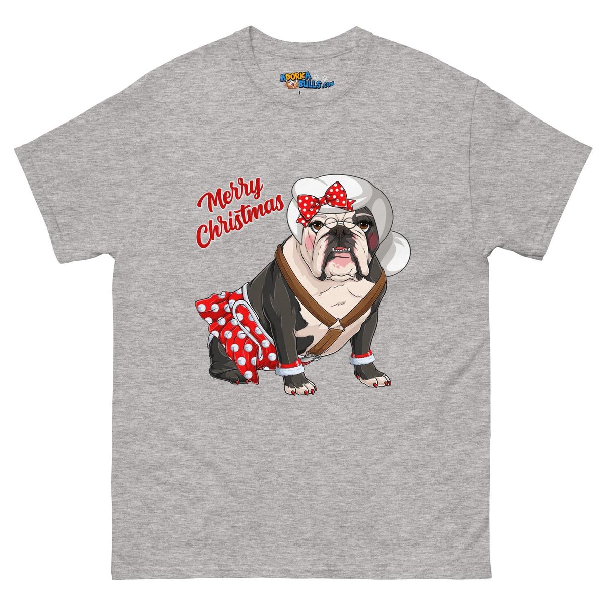 "Merry Christmas" Mrs. Claus Bulldog Men&