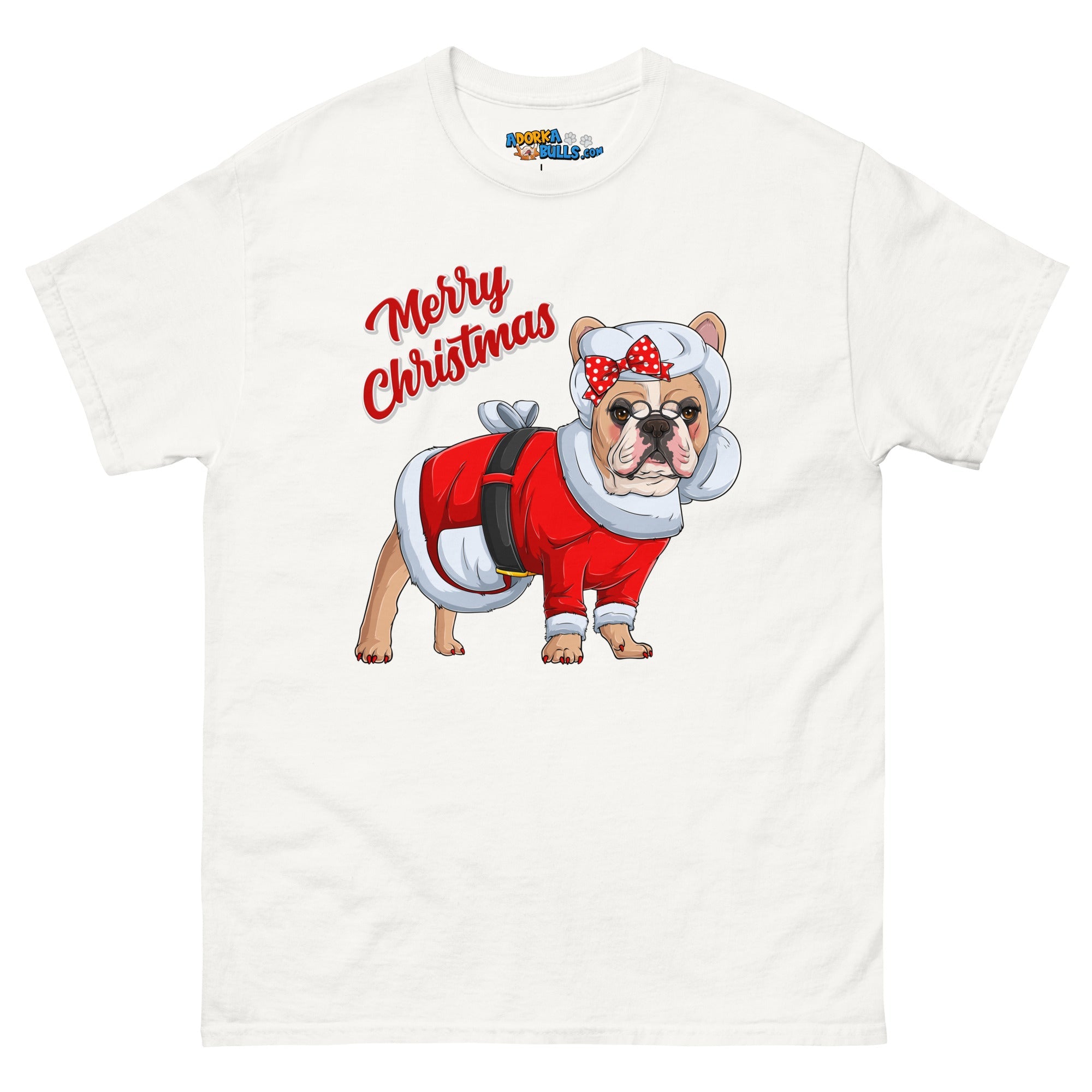 "Merry Christmas" Mrs. Claus Frenchie Men&