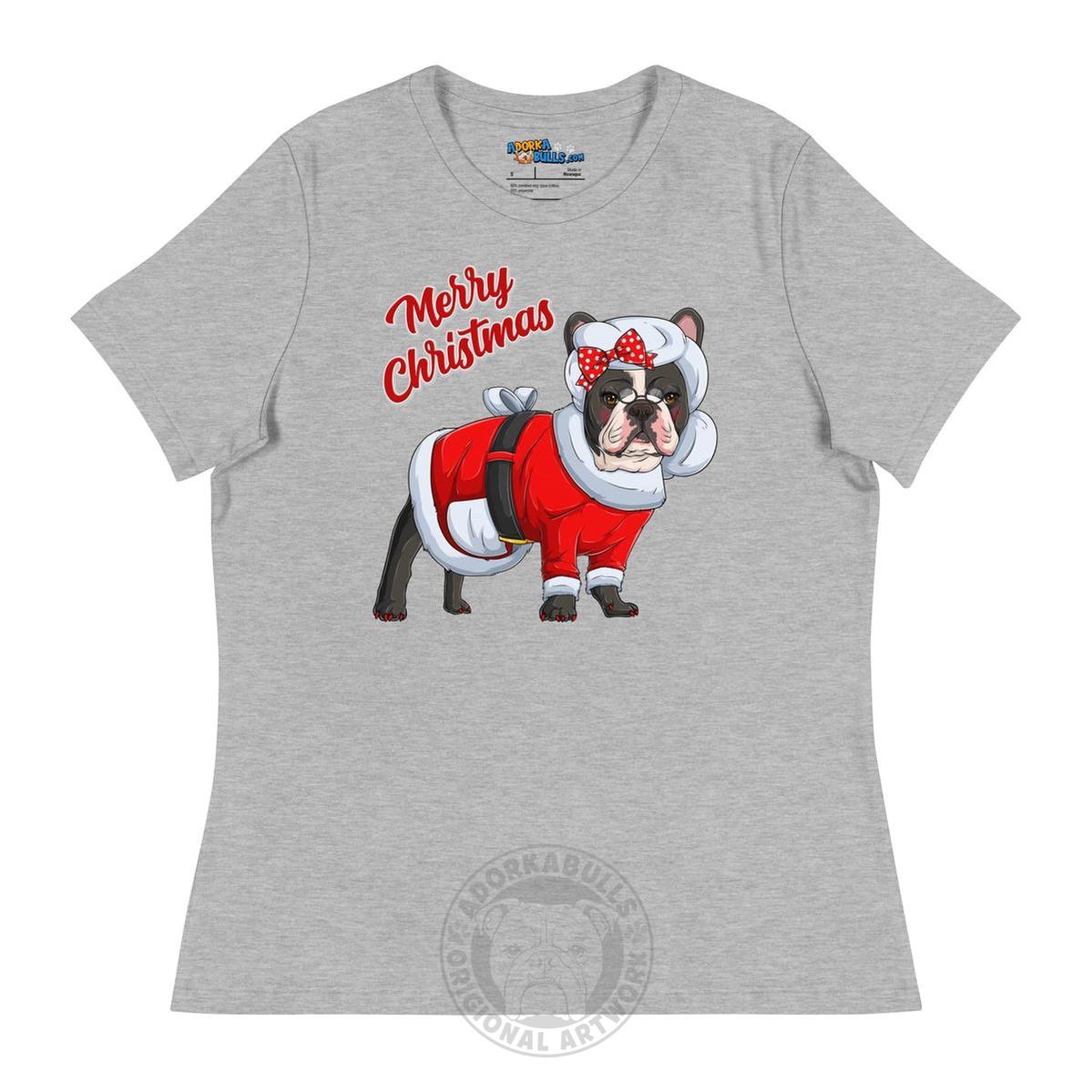 "Merry Christmas" Mrs. Claus Frenchie Women&