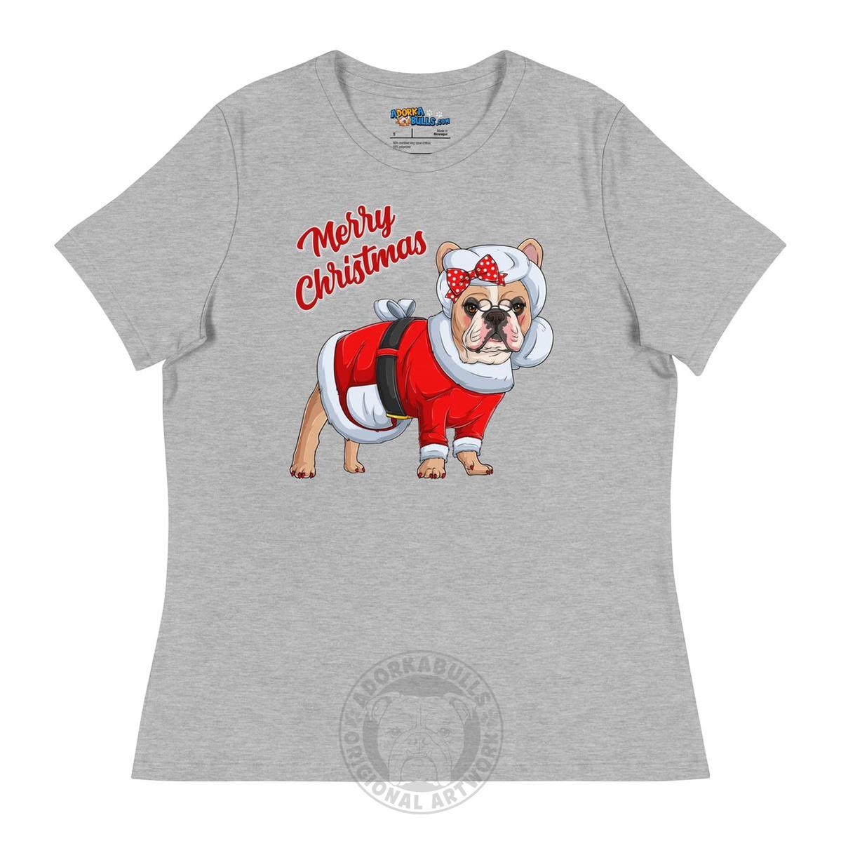 "Merry Christmas" Mrs. Claus Frenchie Women&
