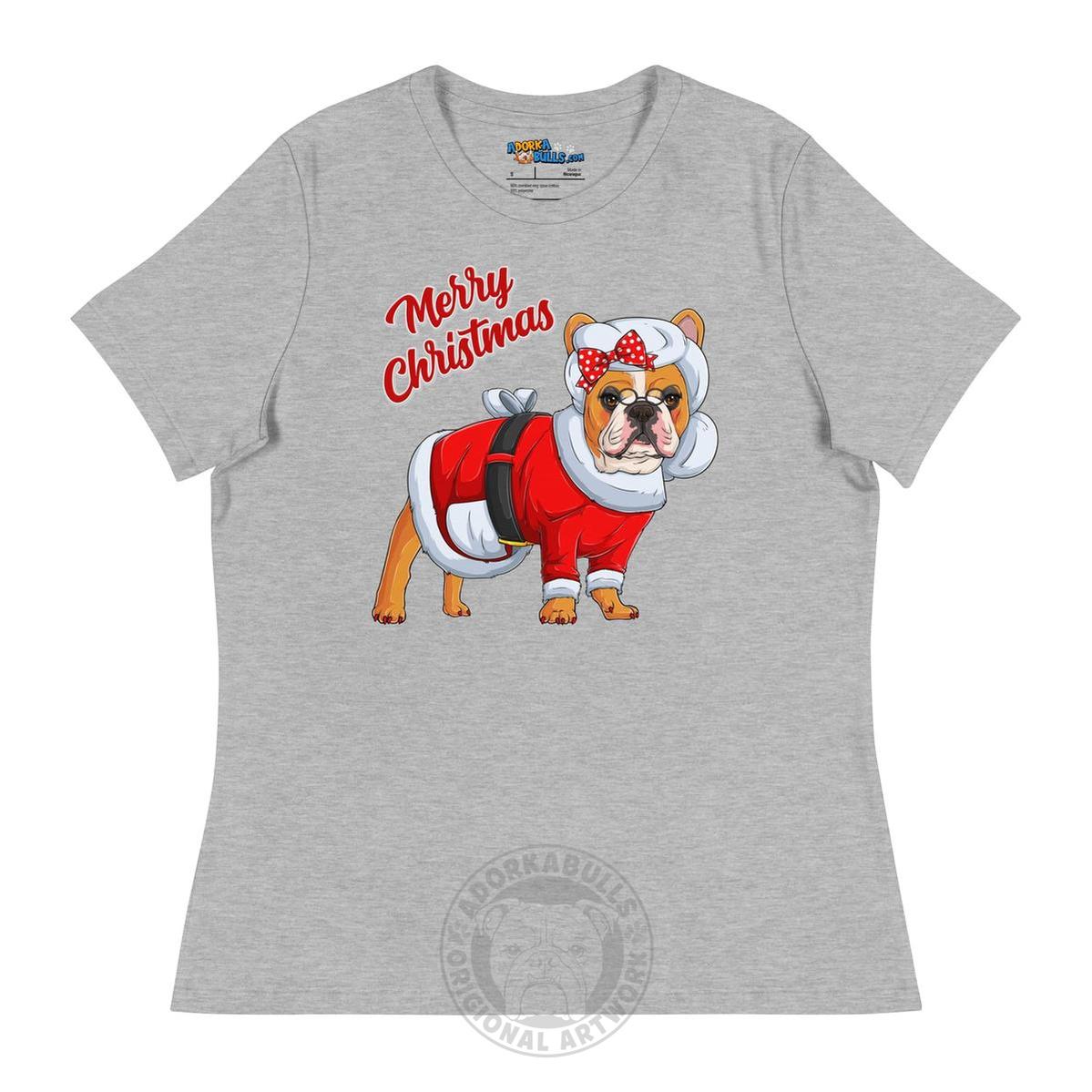 "Merry Christmas" Mrs. Claus Frenchie Women&