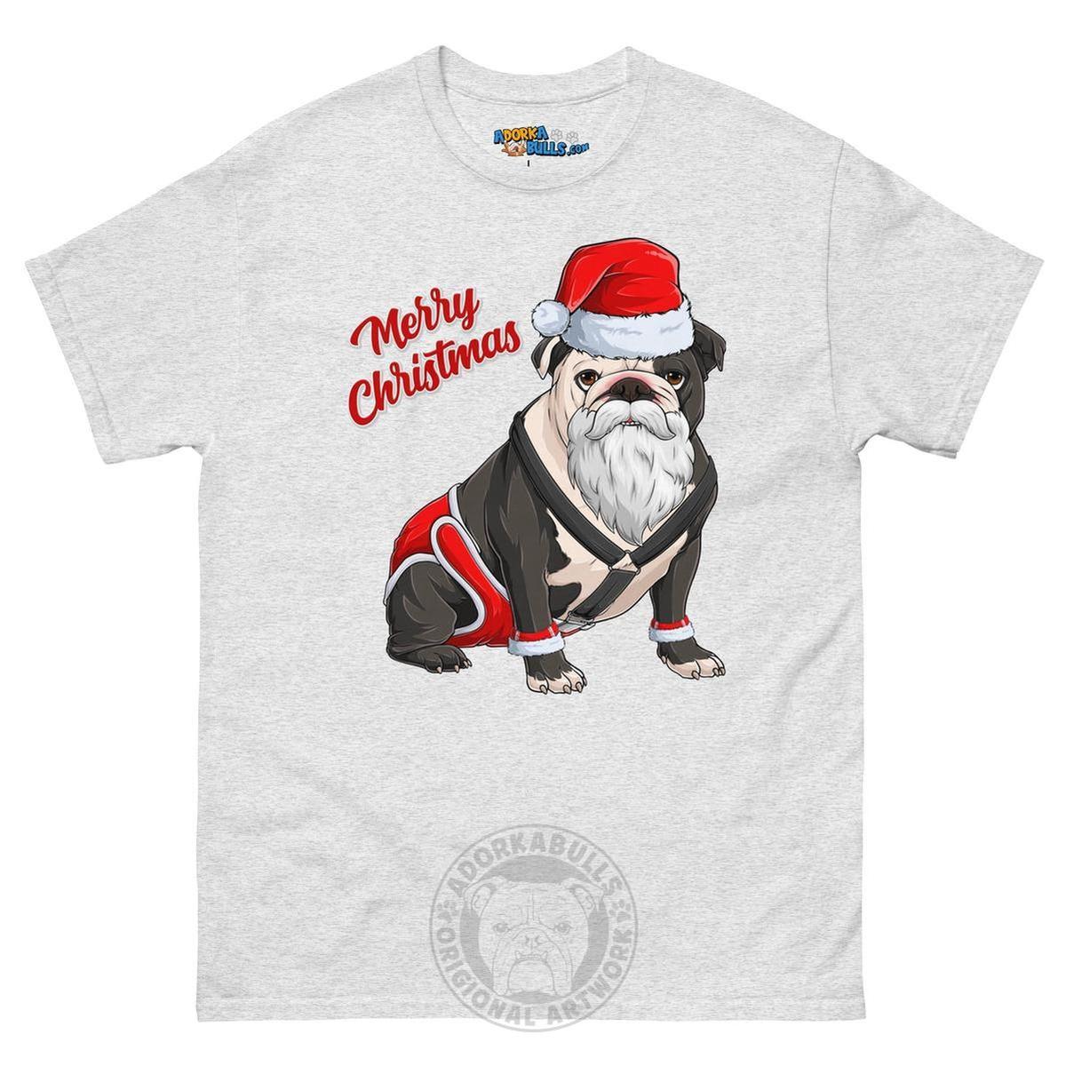 "Merry Christmas" Santa Bulldog Men&