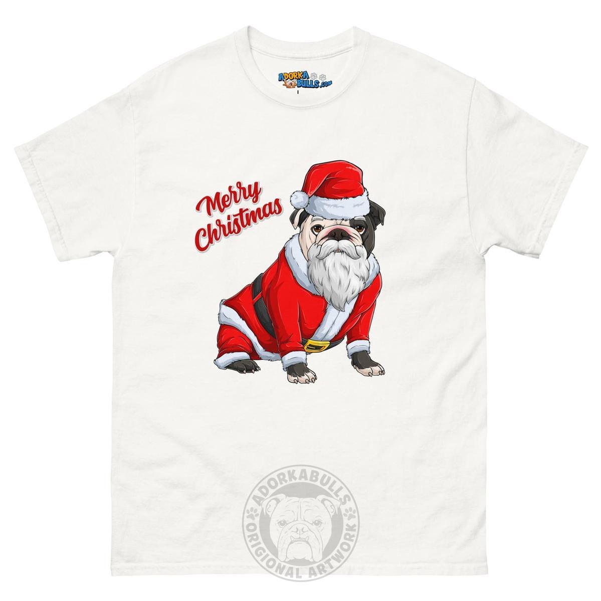 "Merry Christmas" Santa Bulldog Men&
