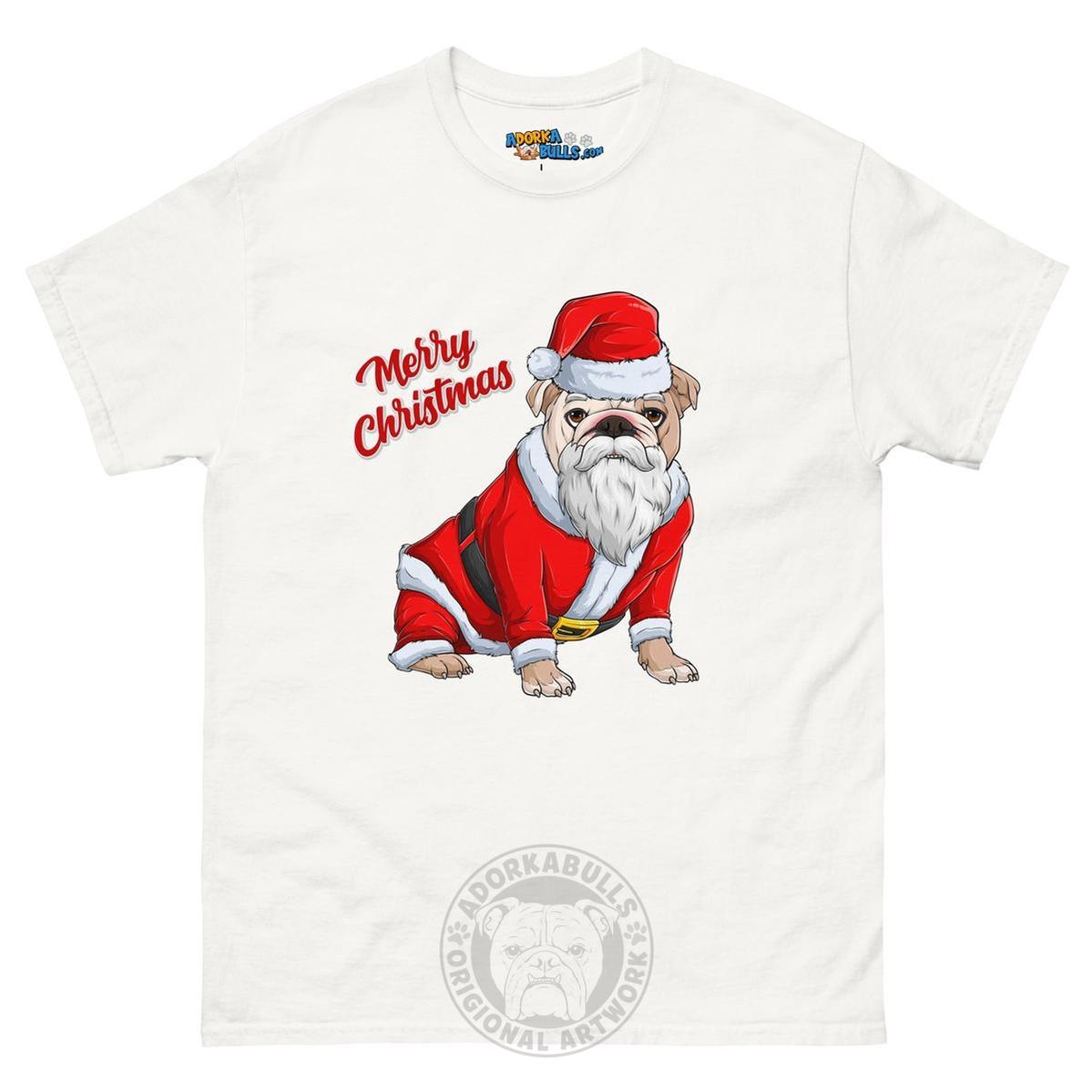 "Merry Christmas" Santa Bulldog Men&