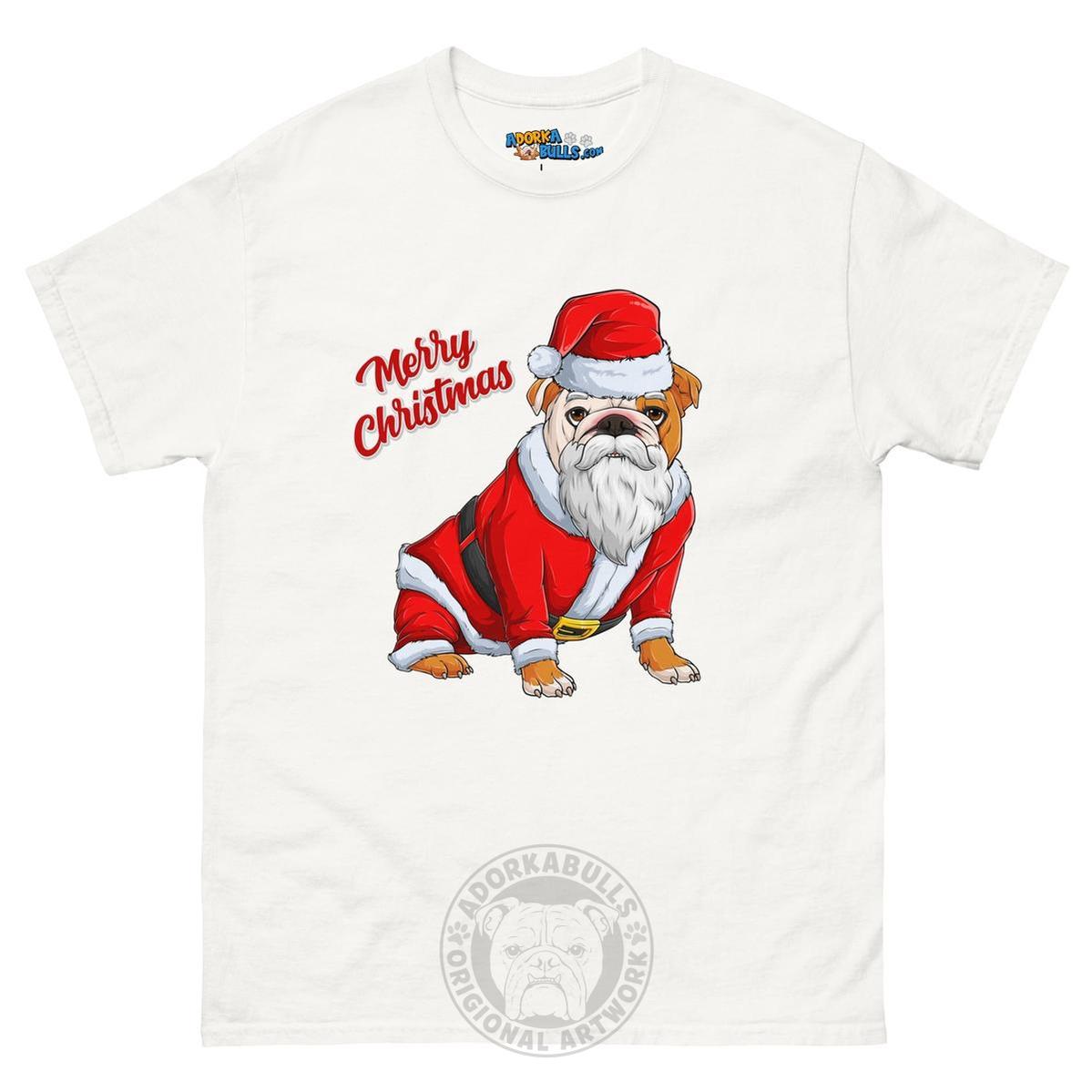 "Merry Christmas" Santa Bulldog Men&