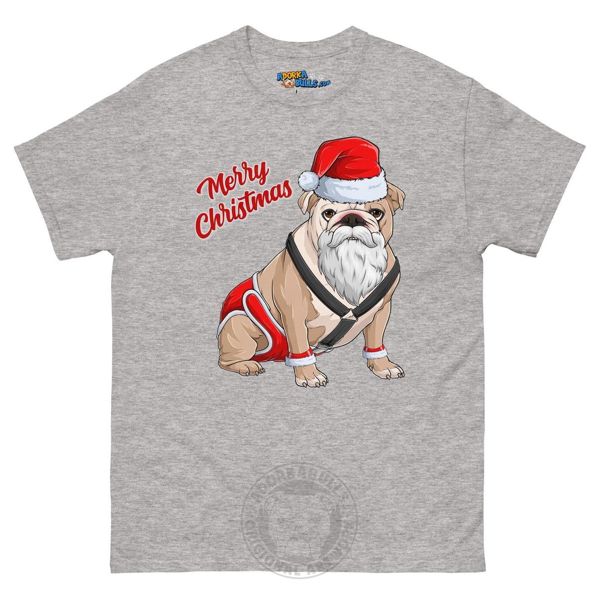 "Merry Christmas" Santa Bulldog Men&