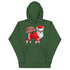"Merry Christmas" Santa Frenchie Unisex Hoodie | Fawn & White Colored