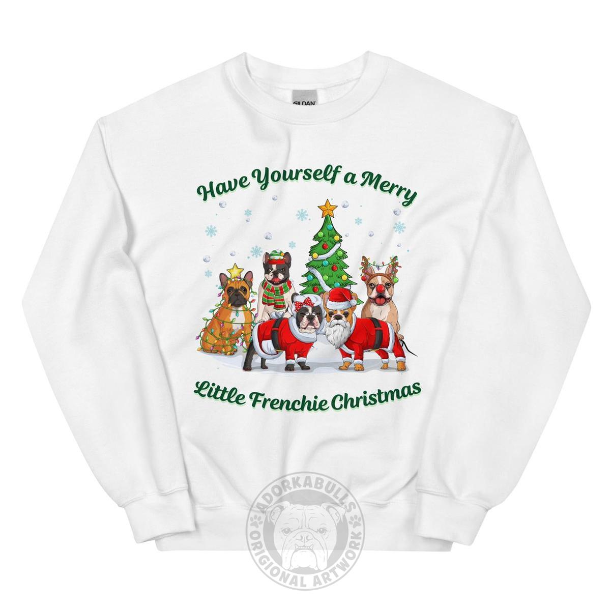 Merry Little Frenchie Christmas Sweatshirt