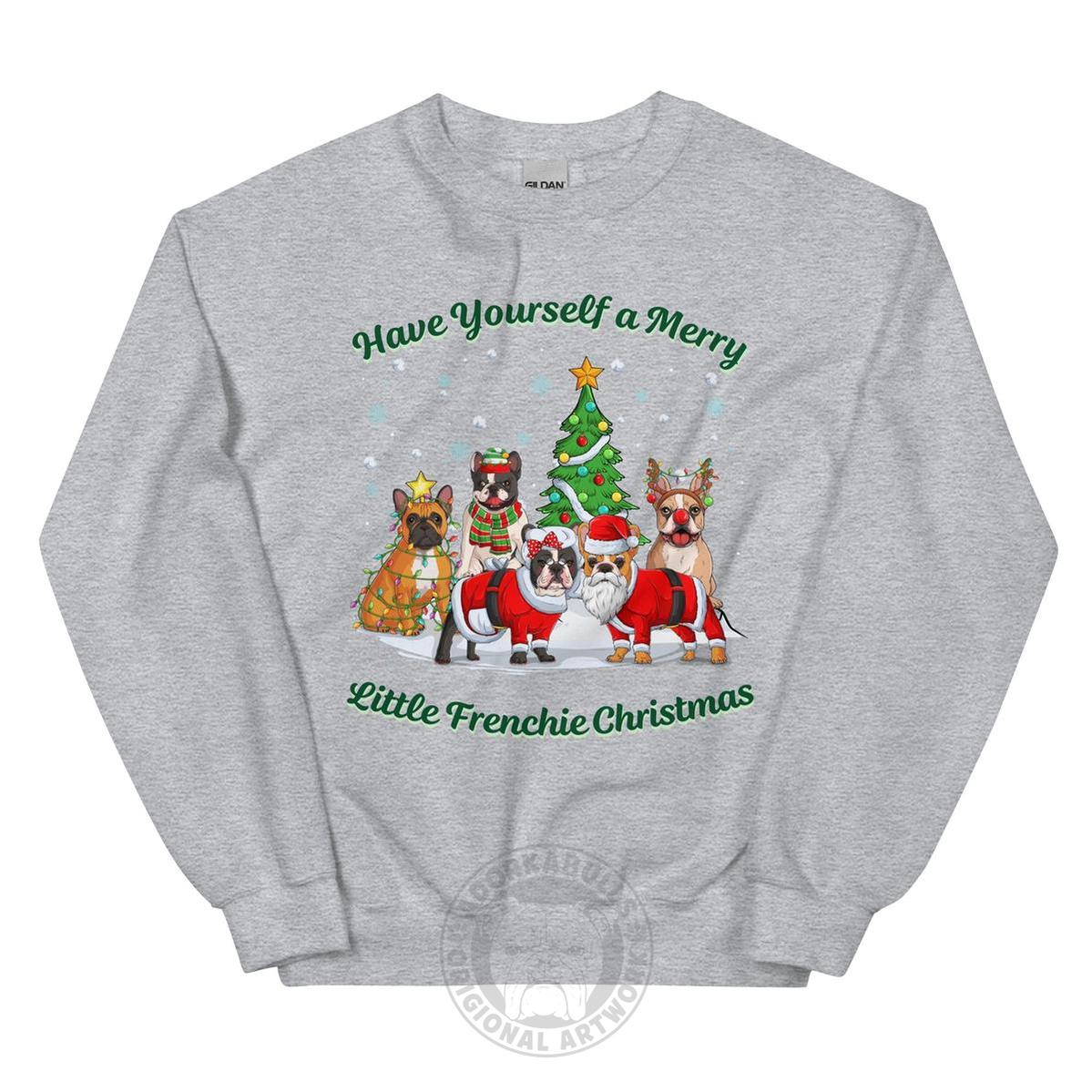 Merry Little Frenchie Christmas Sweatshirt