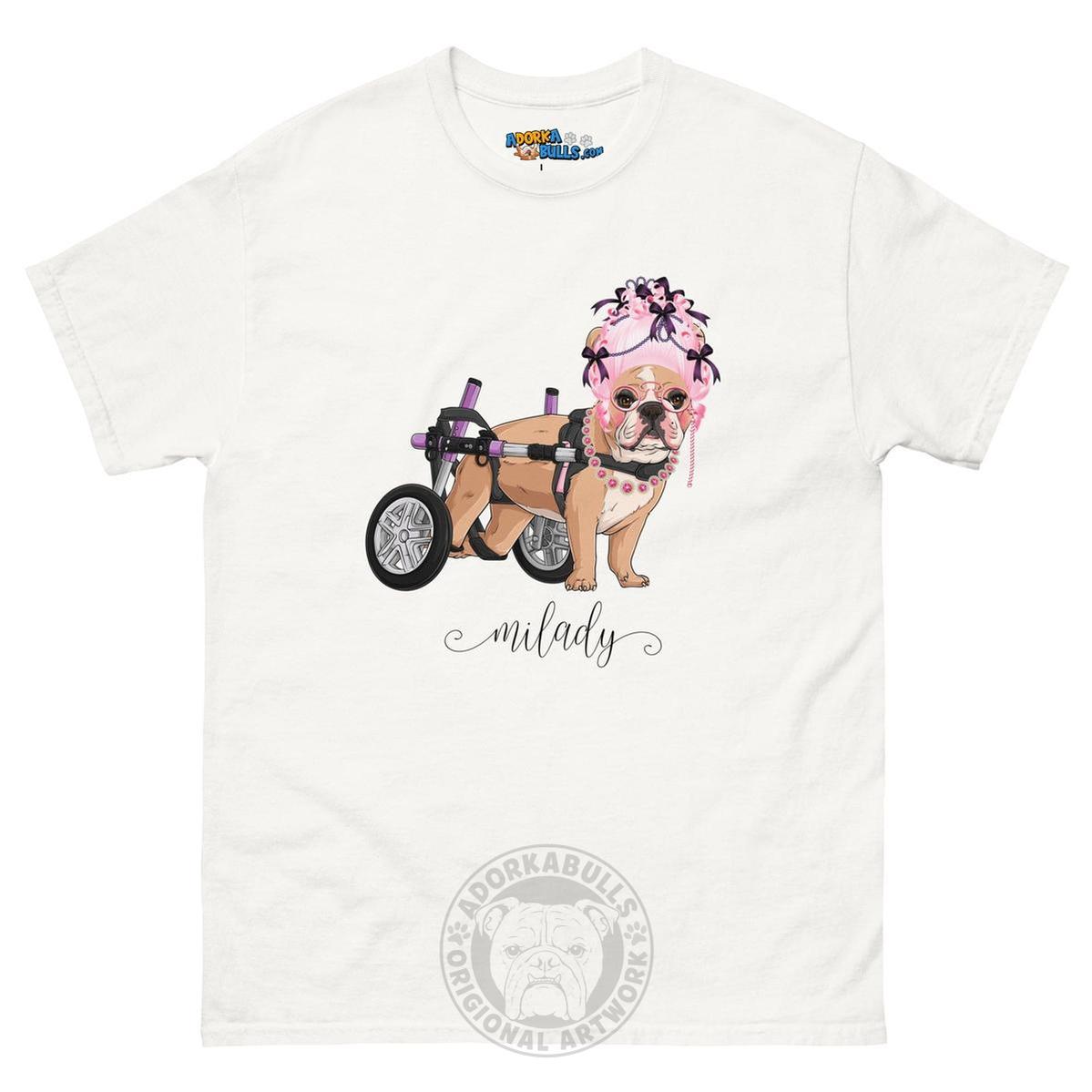 "Milady" French Bulldog in Wheelchair Men&