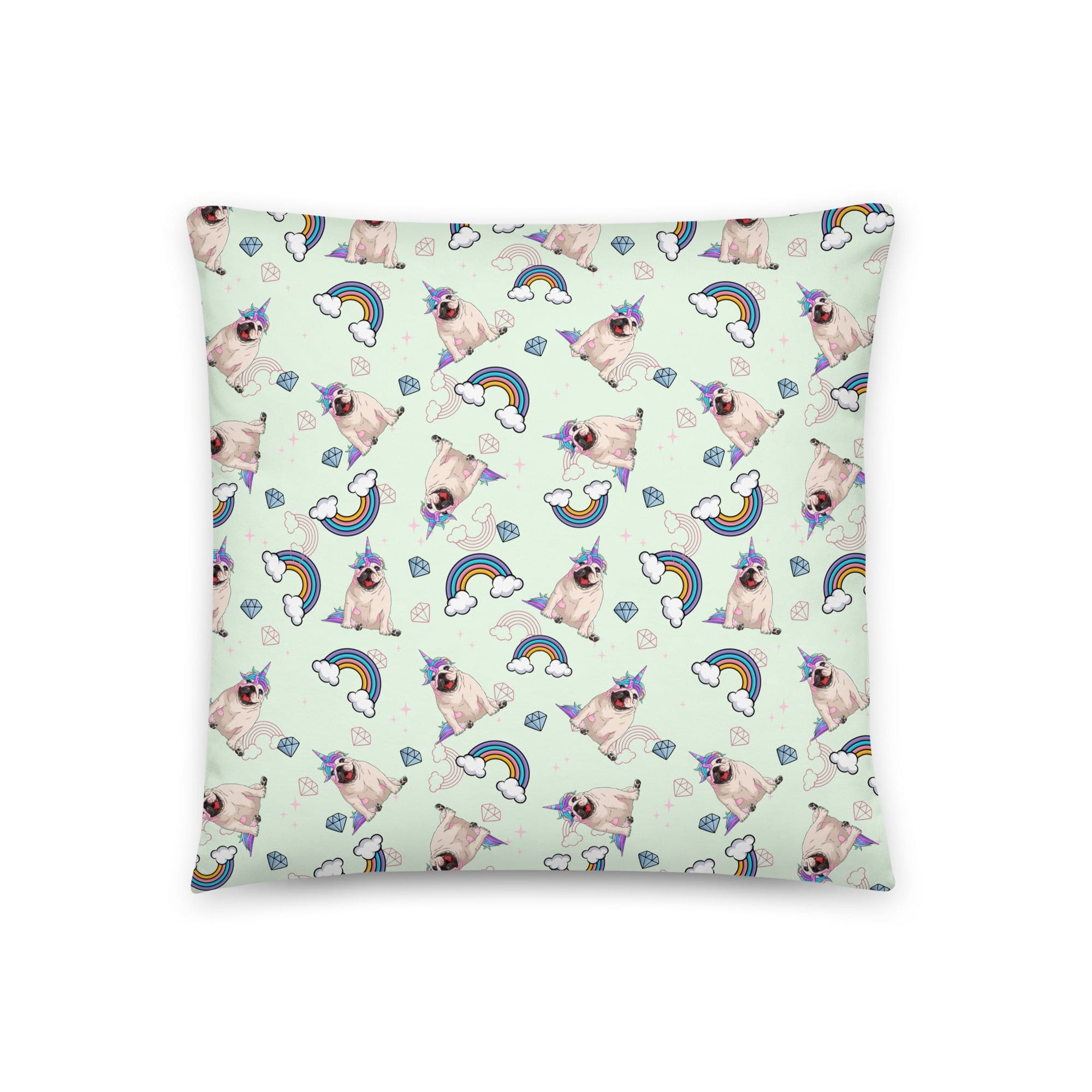 Mint Bullicorn Pillow