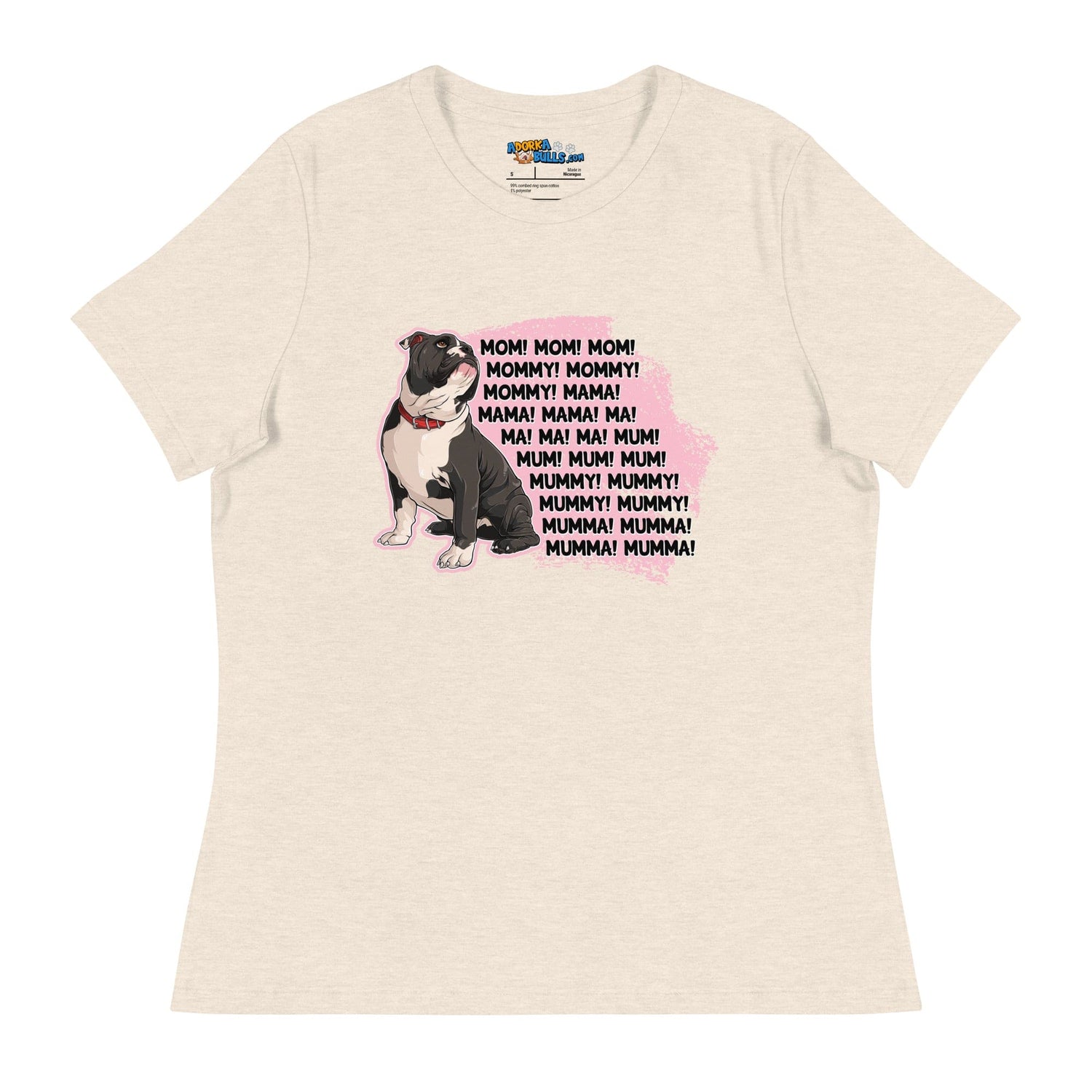 "Mom, Mommy, Mama" English Bulldog Women&