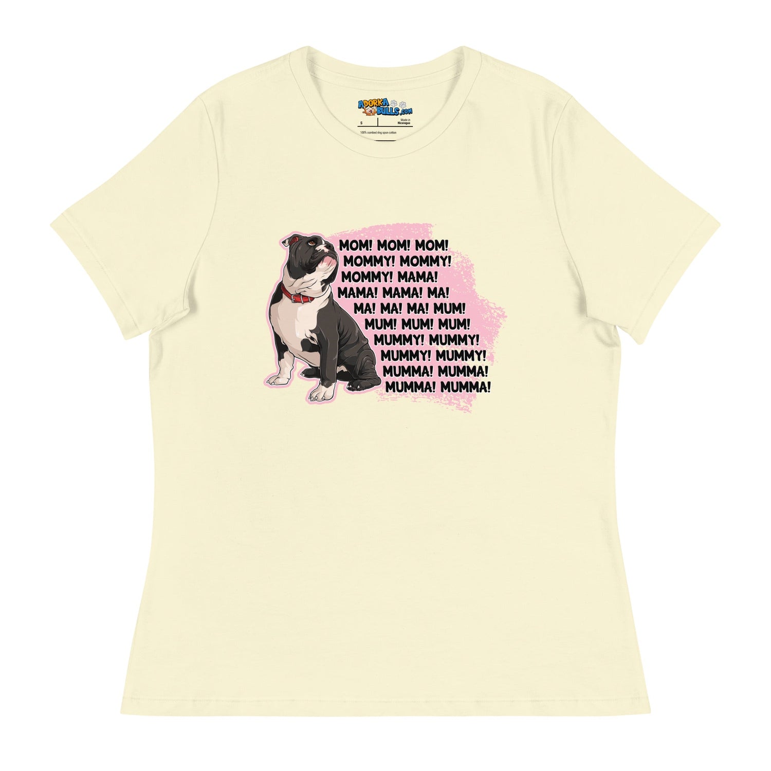 "Mom, Mommy, Mama" English Bulldog Women&