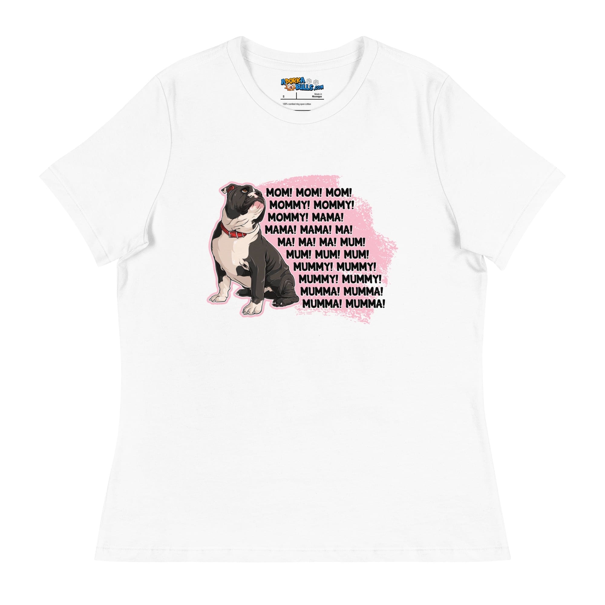 "Mom, Mommy, Mama" English Bulldog Women&