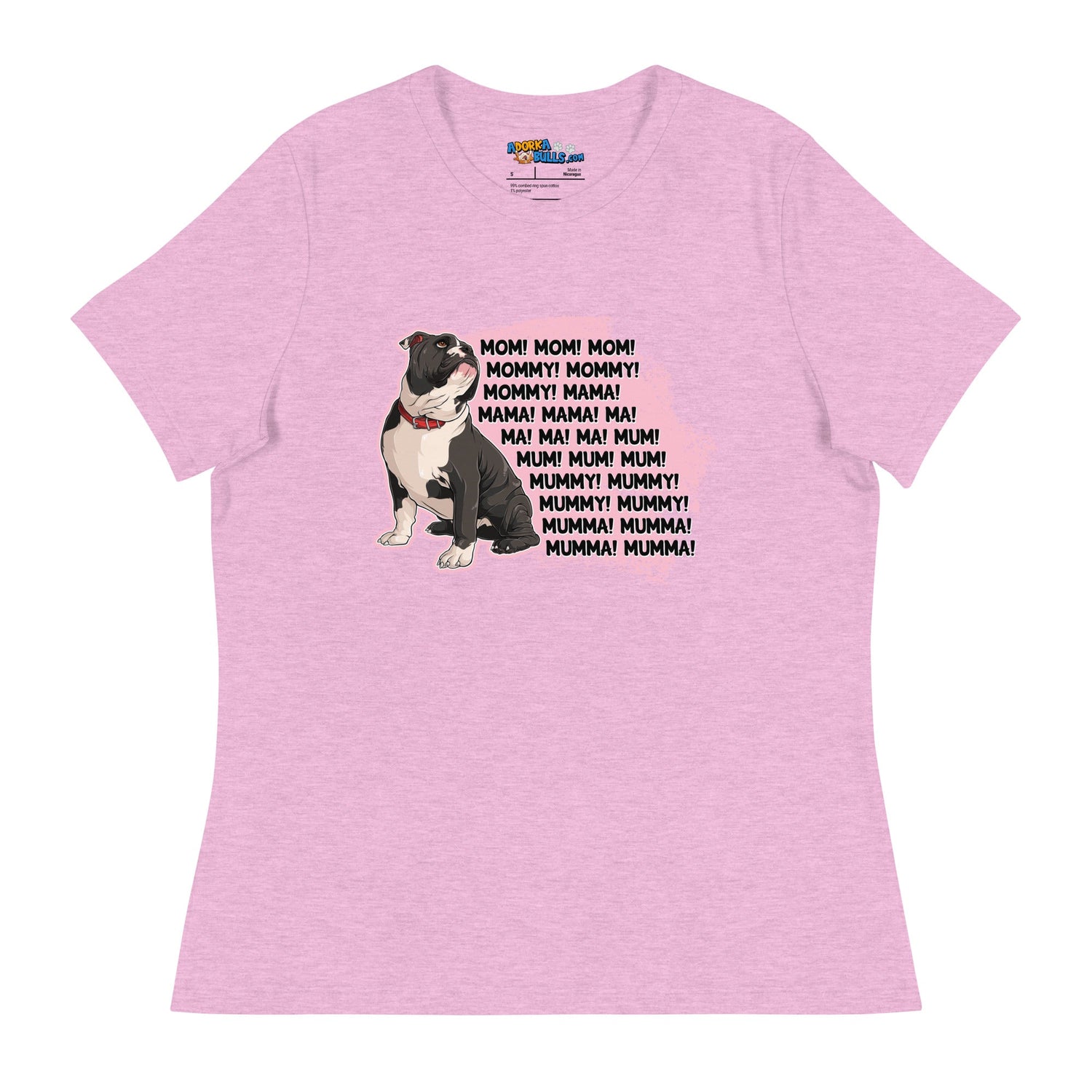 "Mom, Mommy, Mama" English Bulldog Women&
