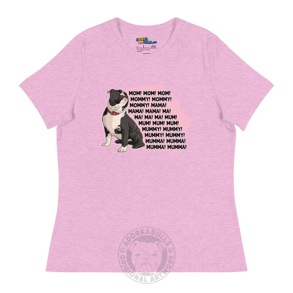 "Mom, Mommy, Mama" English Bulldog Women&