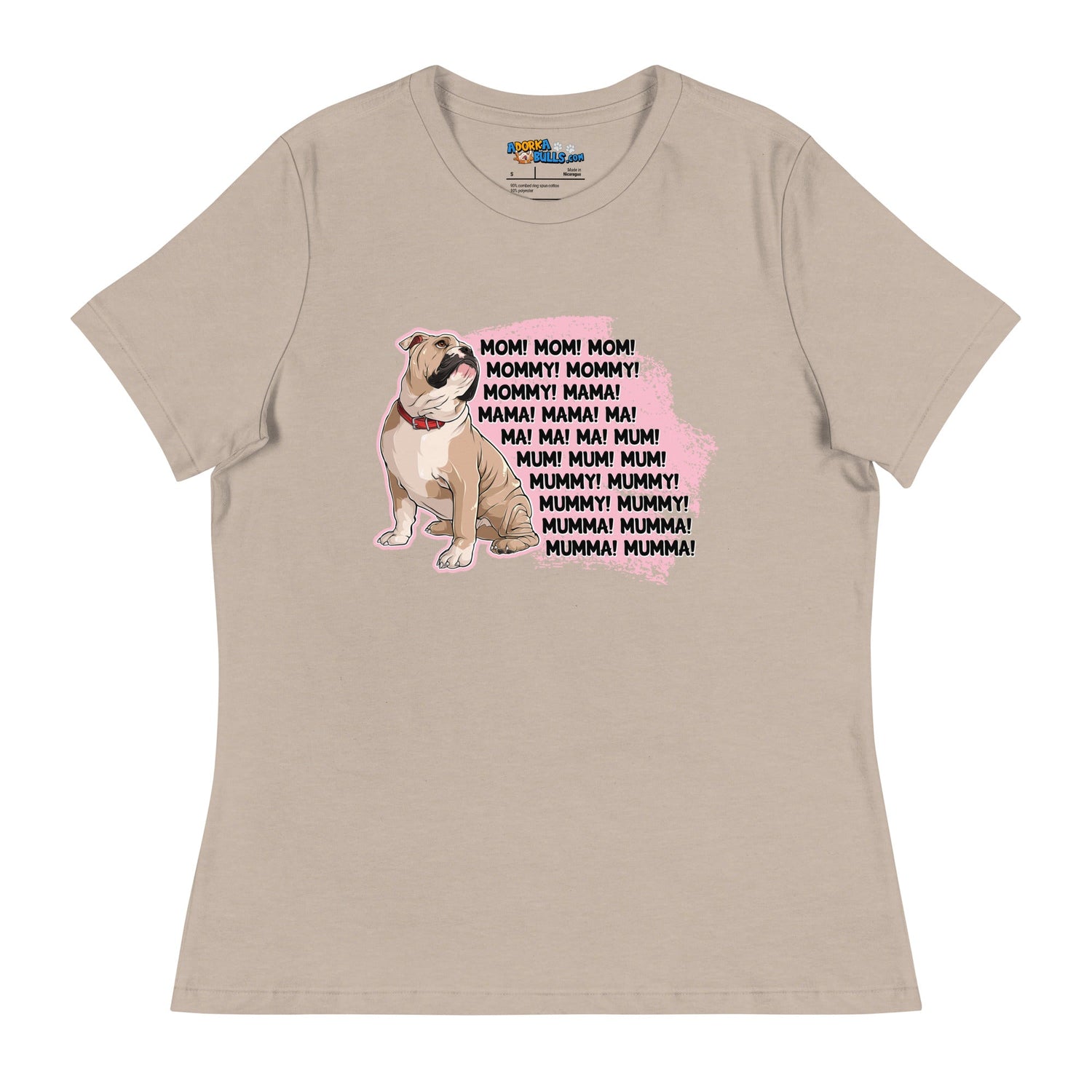 "Mom, Mommy, Mama" English Bulldog Women&