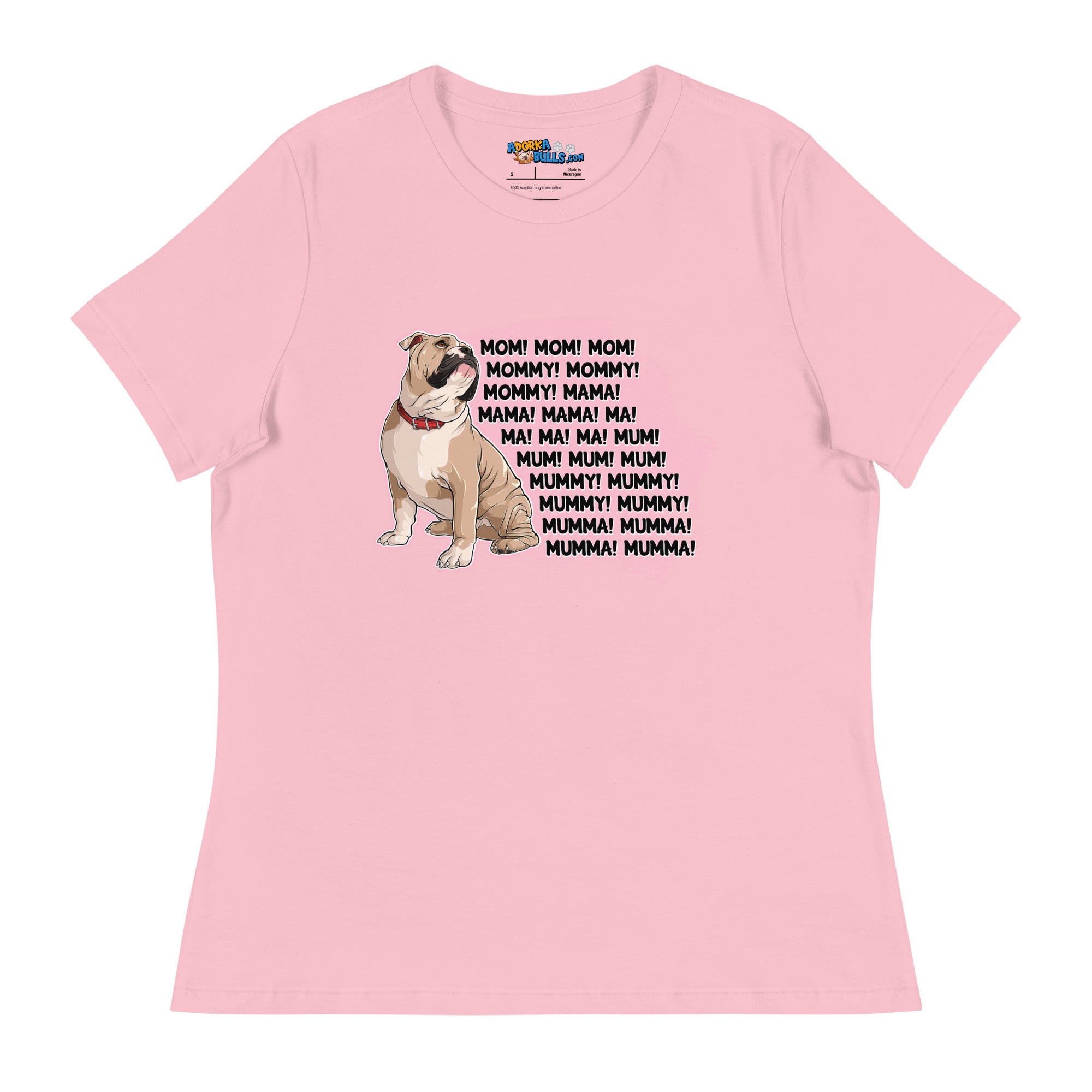"Mom, Mommy, Mama" English Bulldog Women&