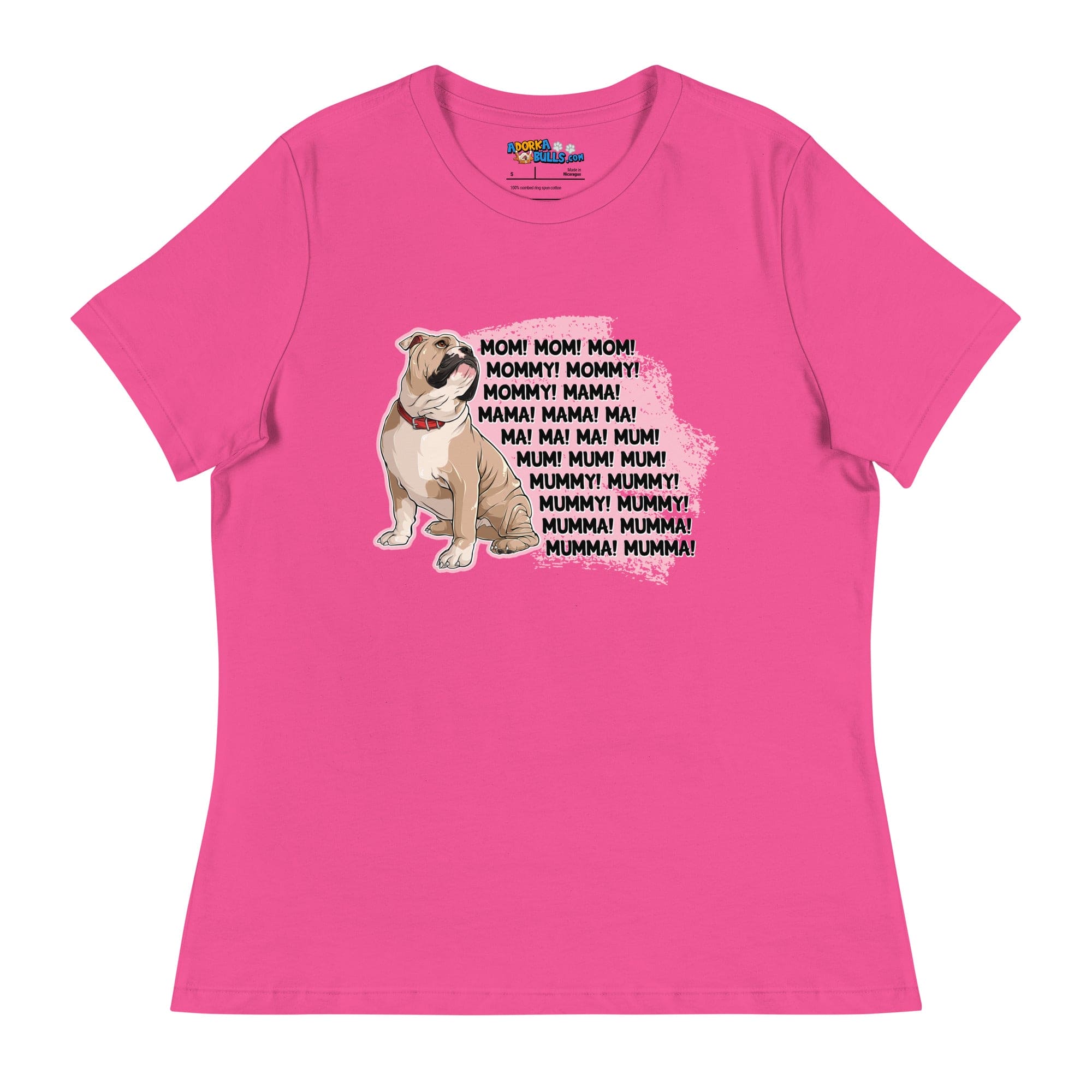 "Mom, Mommy, Mama" English Bulldog Women&