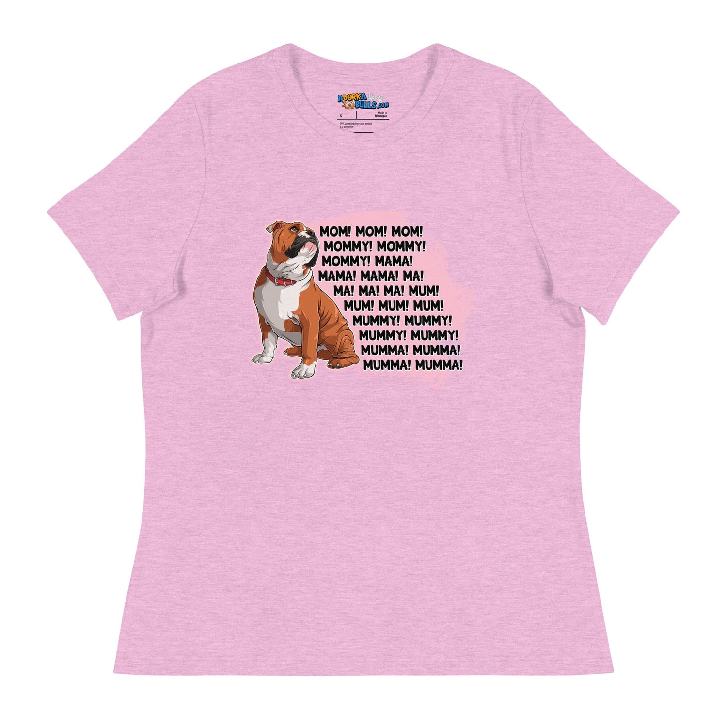 "Mom, Mommy, Mama" English Bulldog Women&