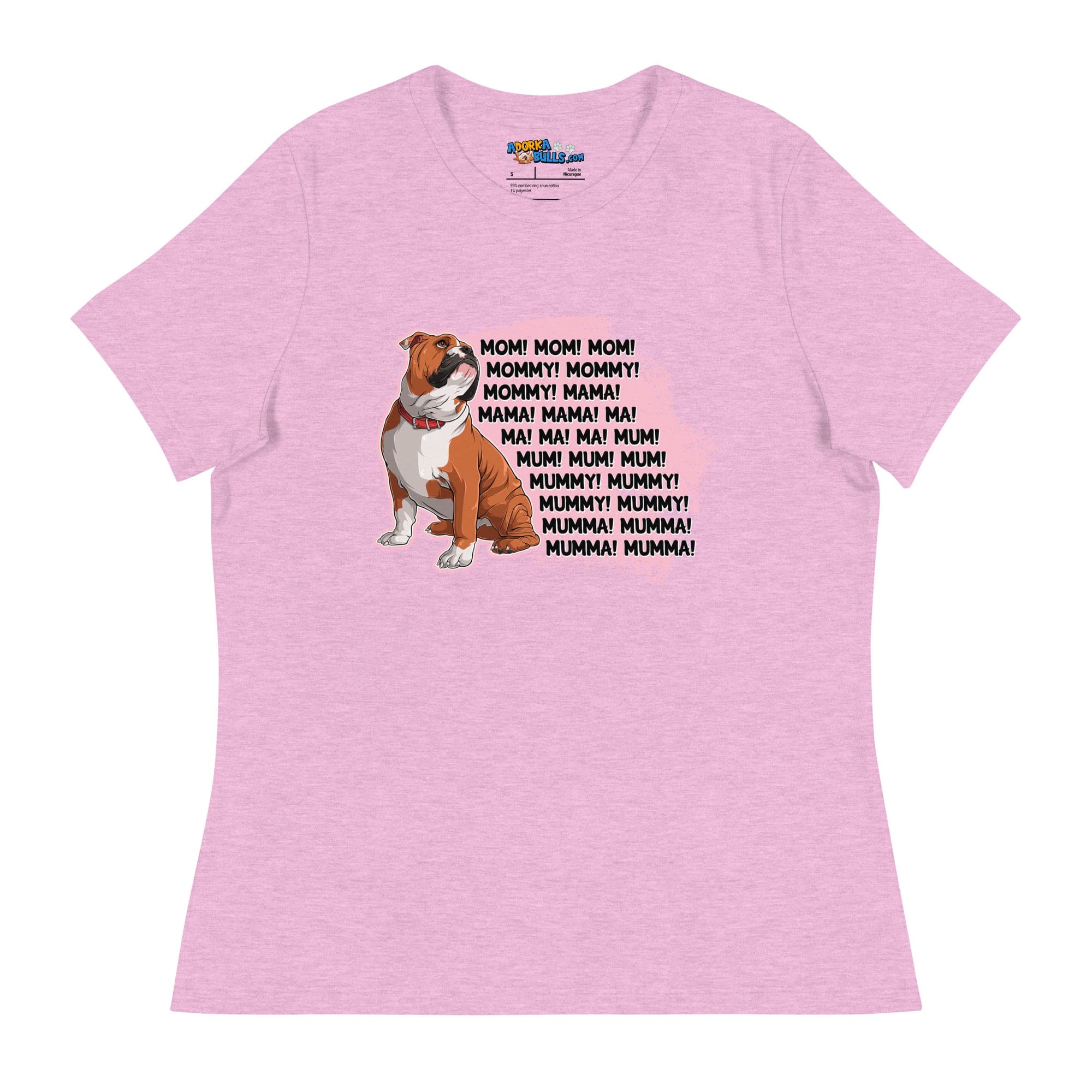 "Mom, Mommy, Mama" English Bulldog Women&