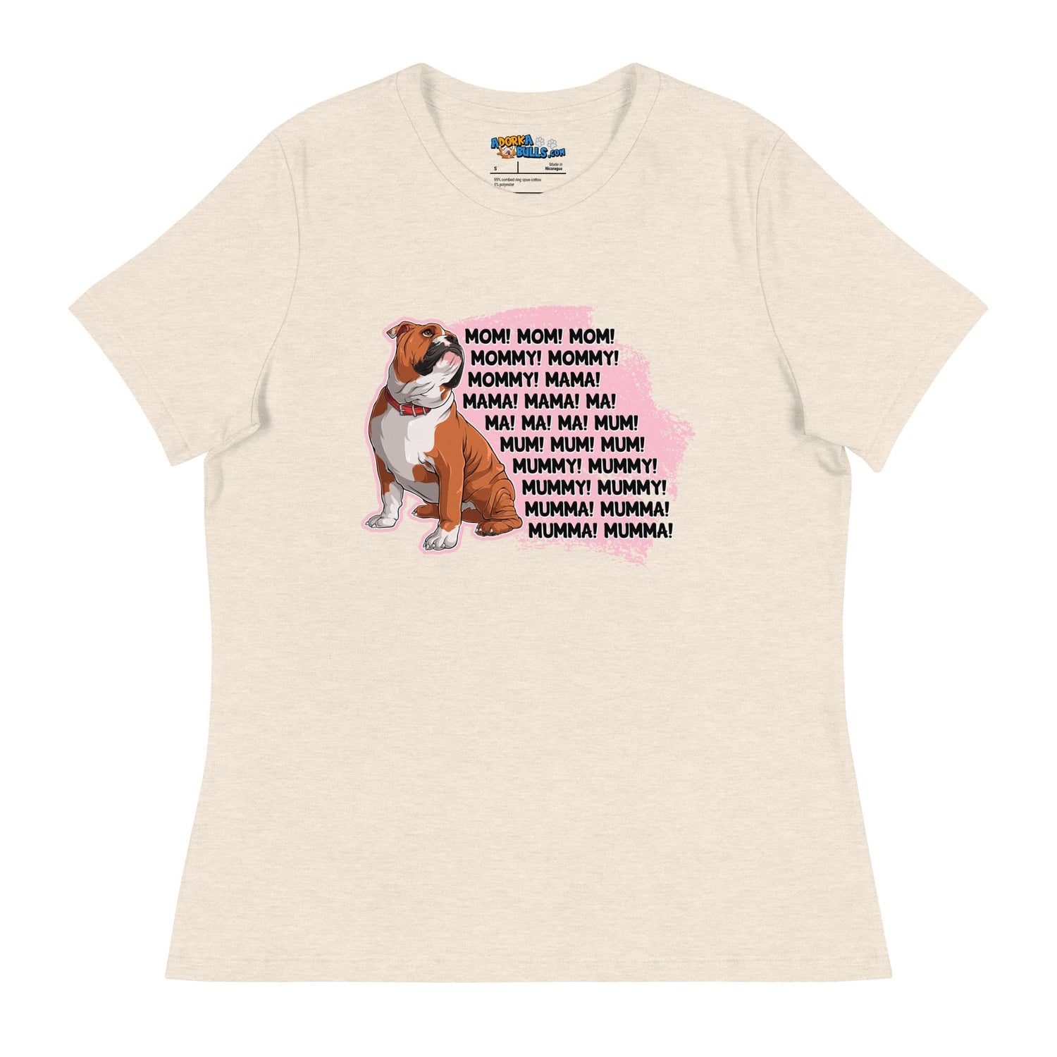 "Mom, Mommy, Mama" English Bulldog Women&