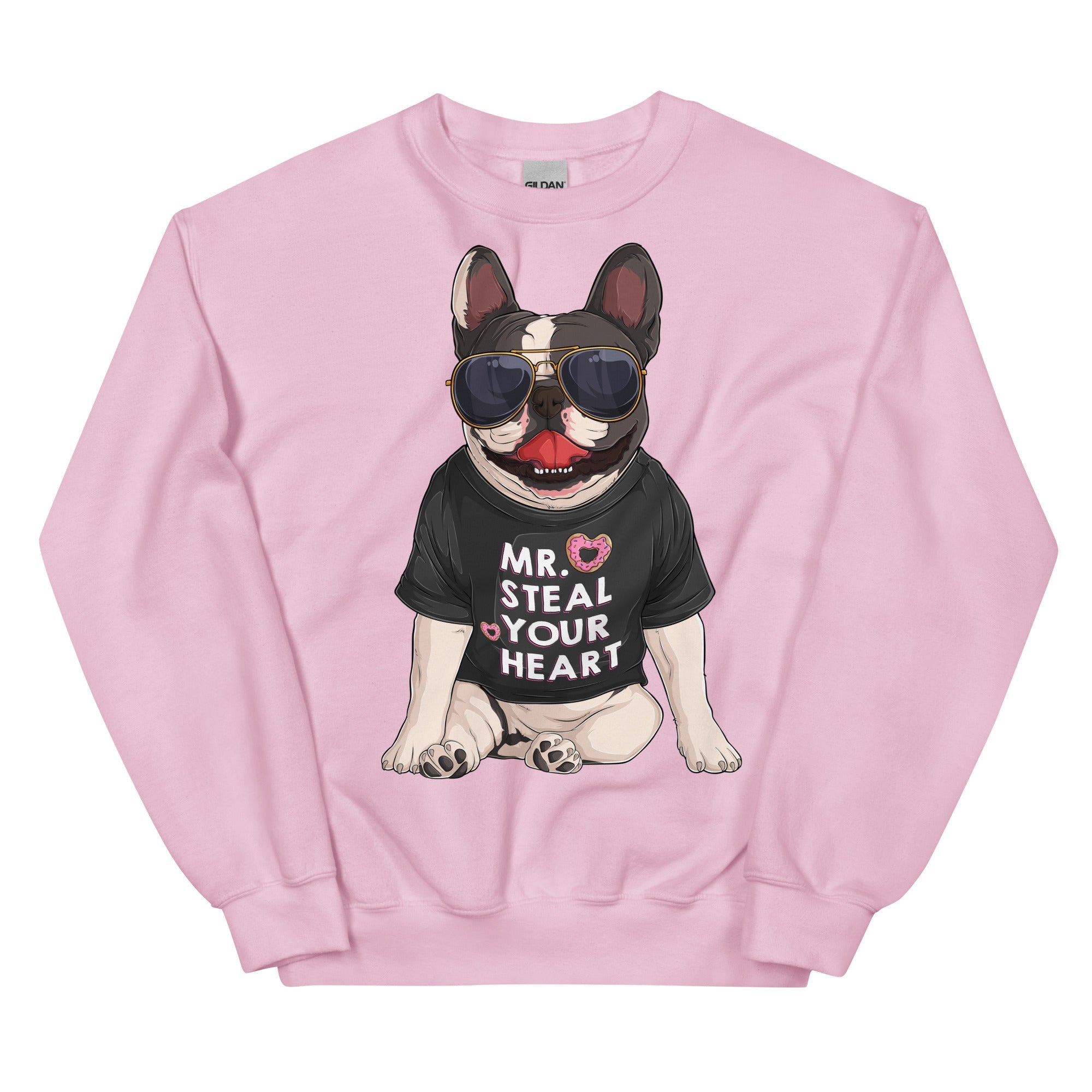 "Mr. Steal Your Heart" – Frenchie Valentine Sweatshirt