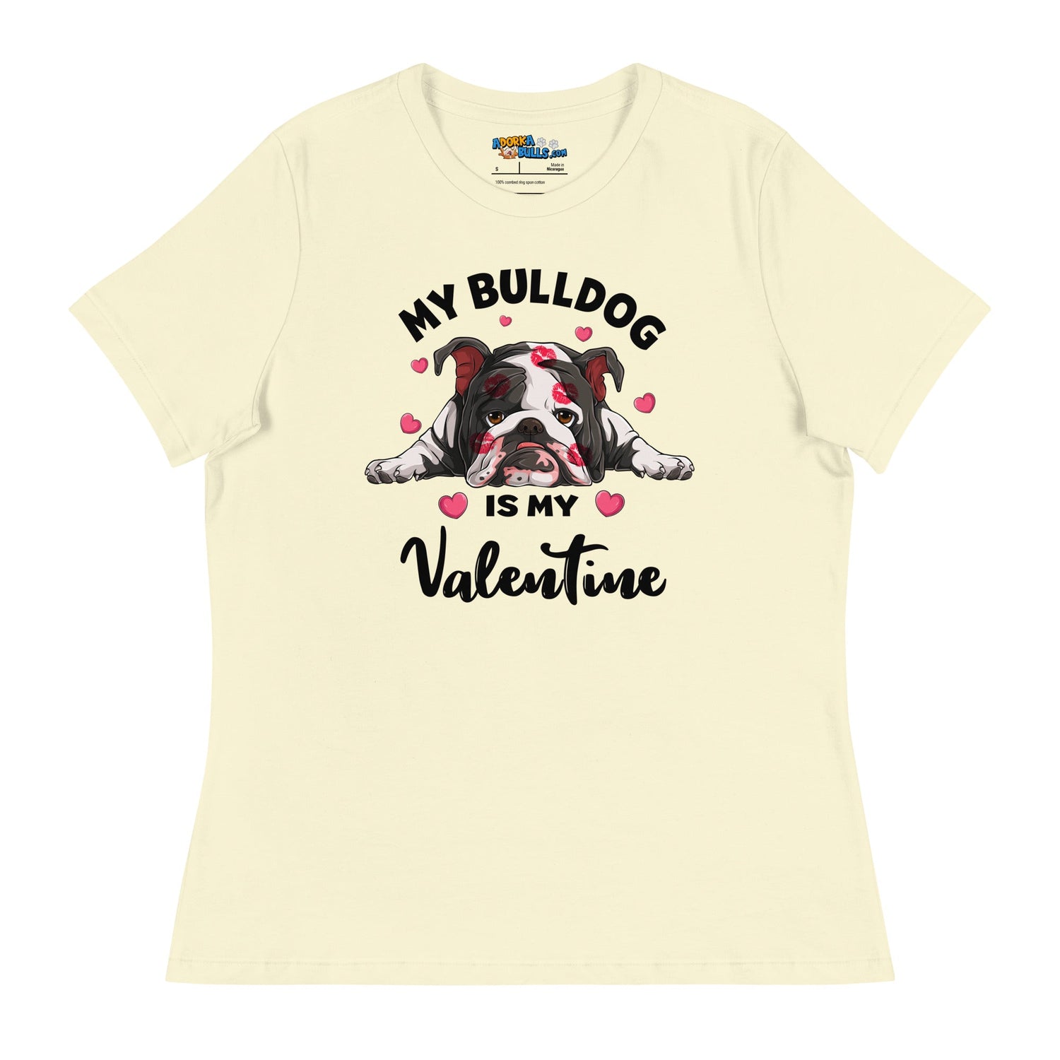 "My Bulldog is my Valentine" Women&