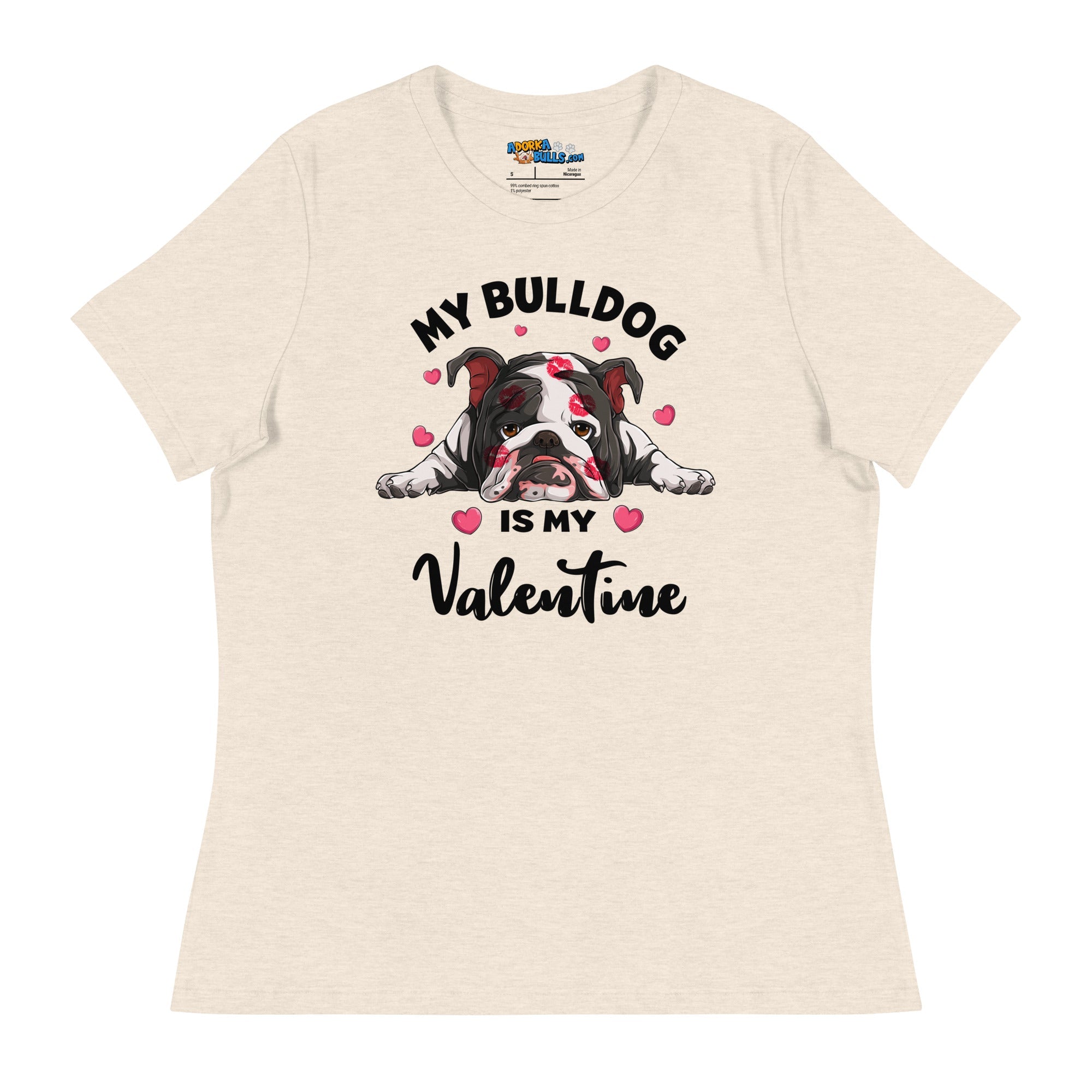 "My Bulldog is my Valentine" Women&