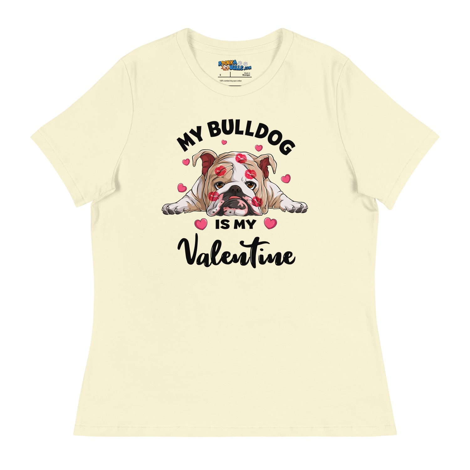 "My Bulldog is my Valentine" Women&