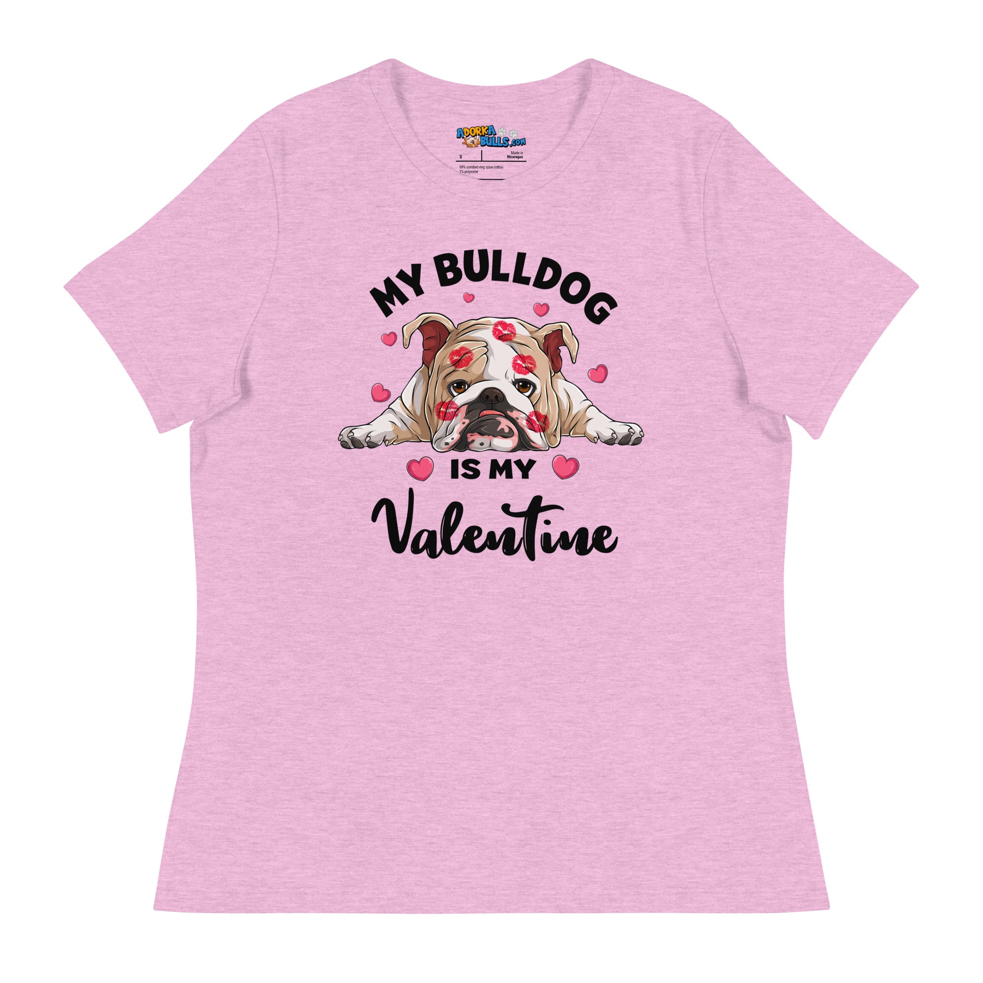 "My Bulldog is my Valentine" Women&
