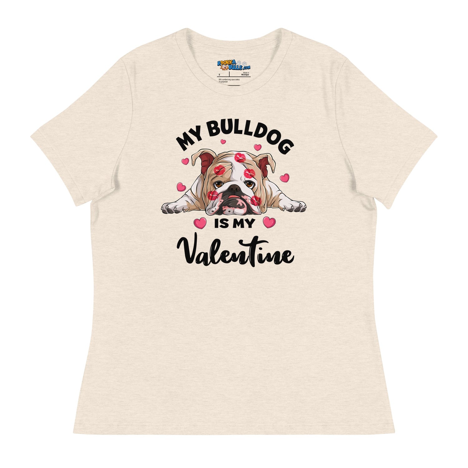 "My Bulldog is my Valentine" Women&