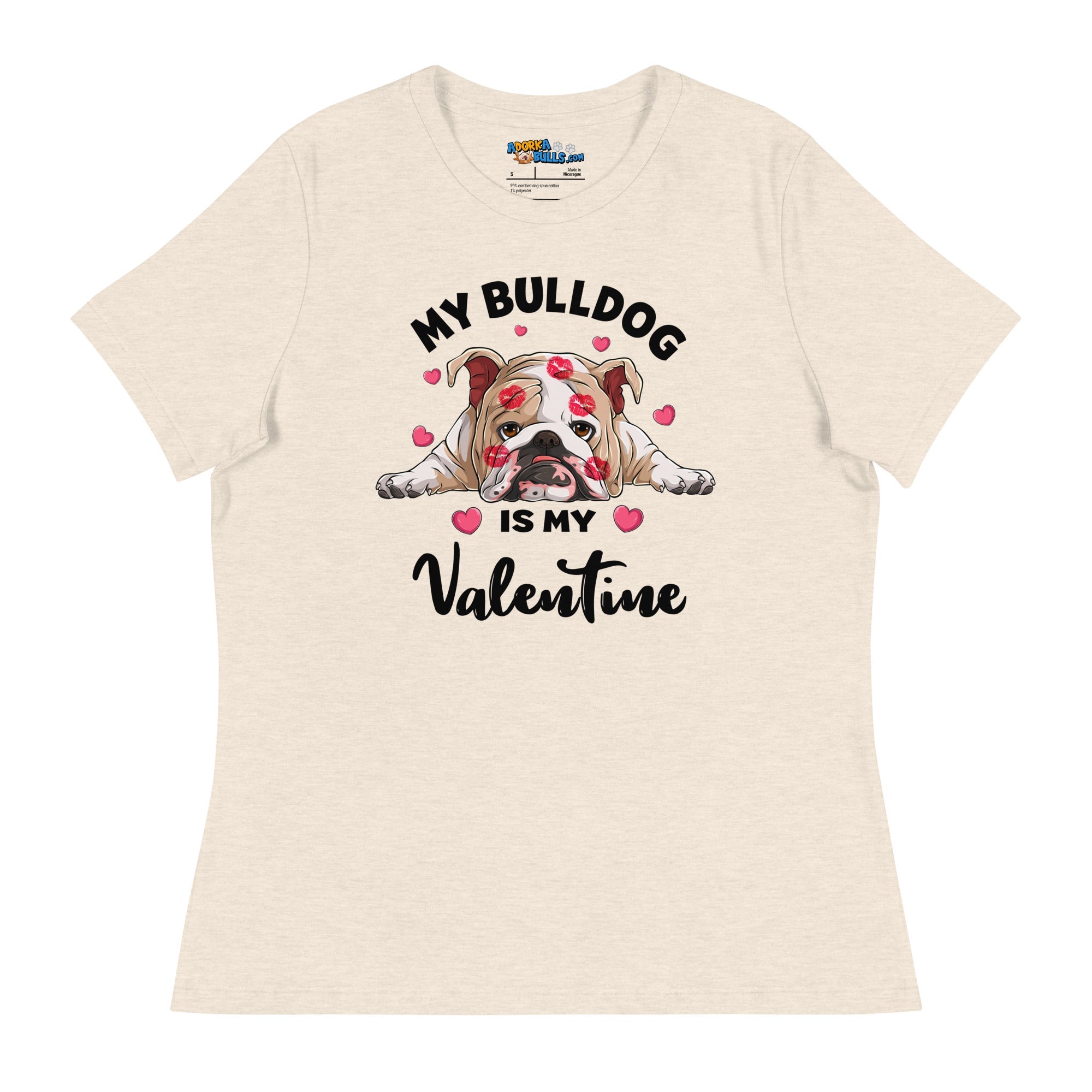 "My Bulldog is my Valentine" Women&