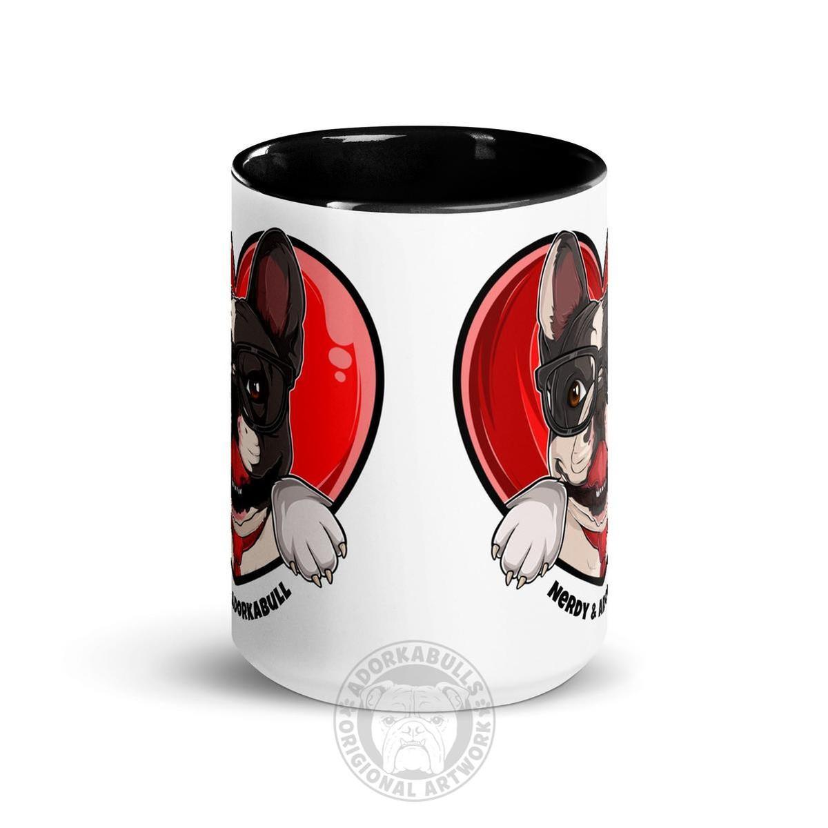 Nerdy & Adorkabull – French Bulldog Mug (15oz)