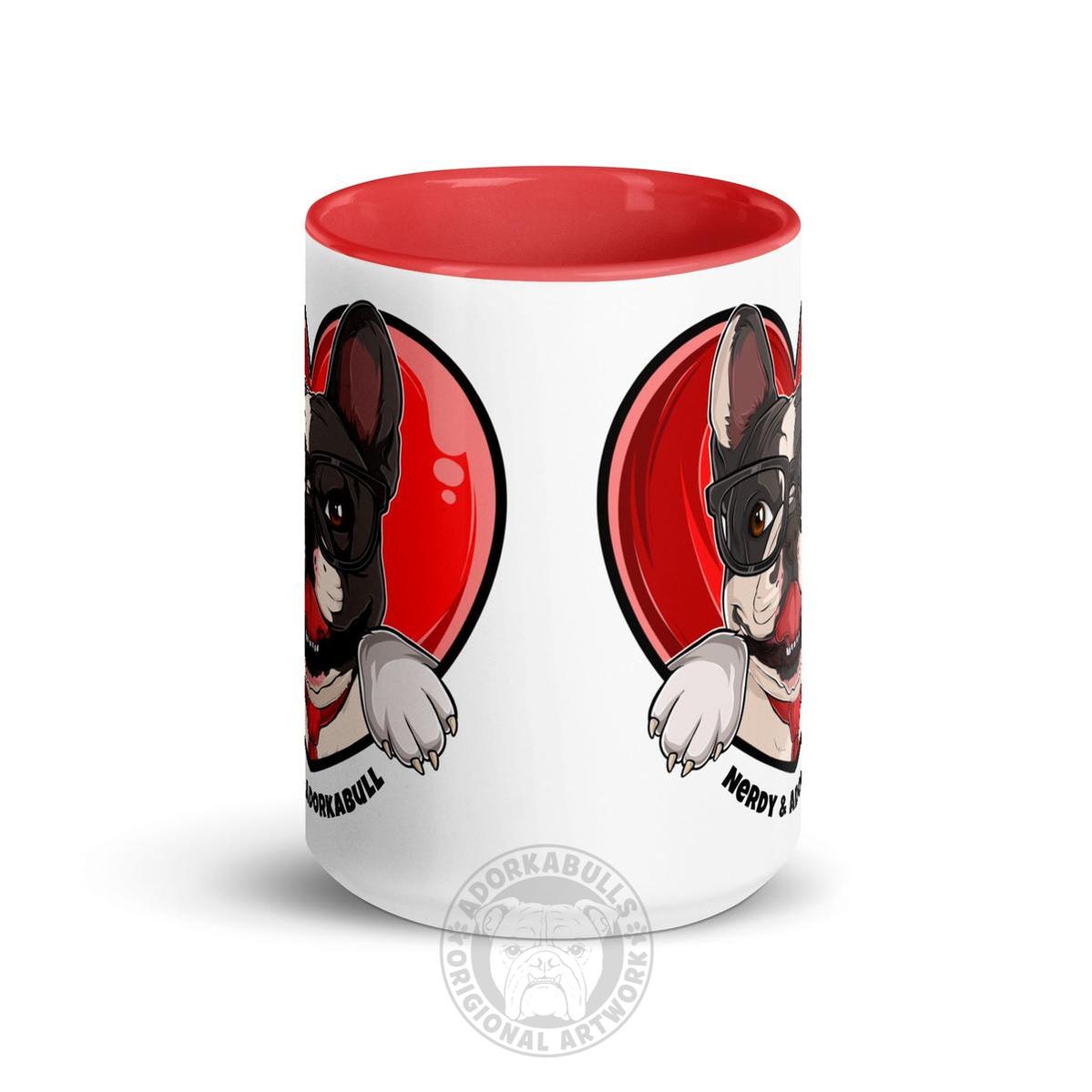 Nerdy & Adorkabull – French Bulldog Mug (15oz)