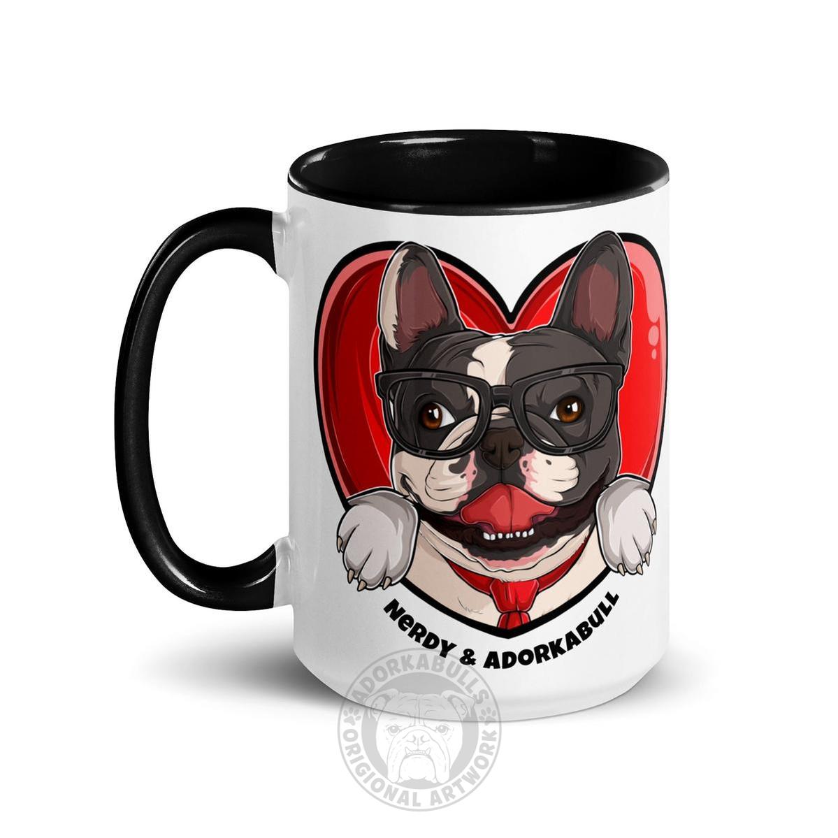 Nerdy & Adorkabull – French Bulldog Mug (15oz)