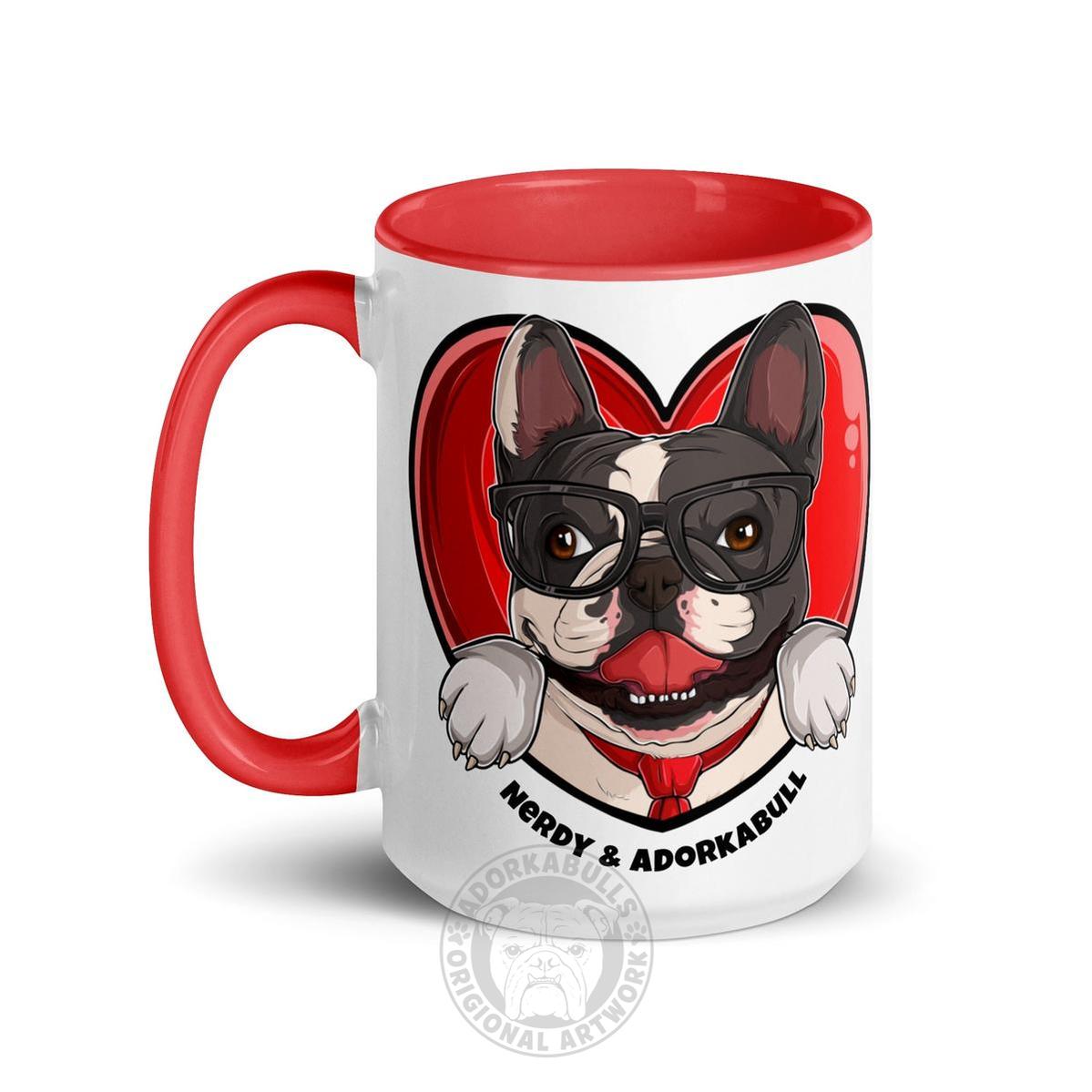 Nerdy & Adorkabull – French Bulldog Mug (15oz)