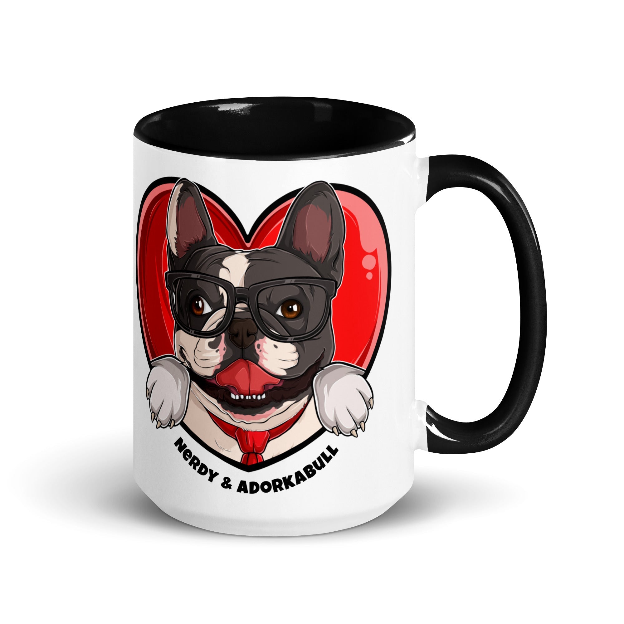 Nerdy & Adorkabull – French Bulldog Mug (15oz)